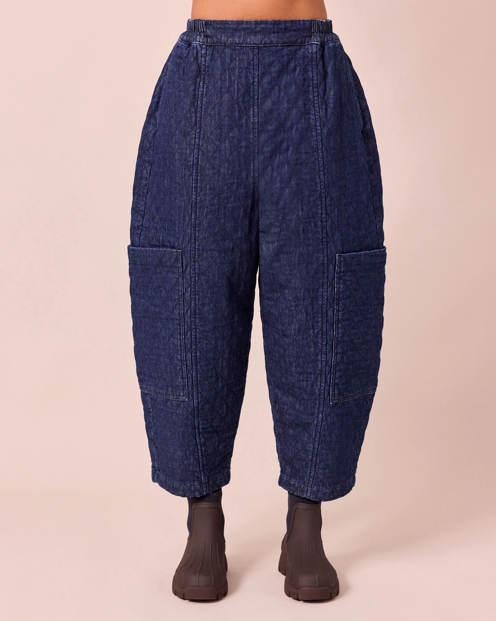Amala Dark Blue Denim Trousers - Image 2
