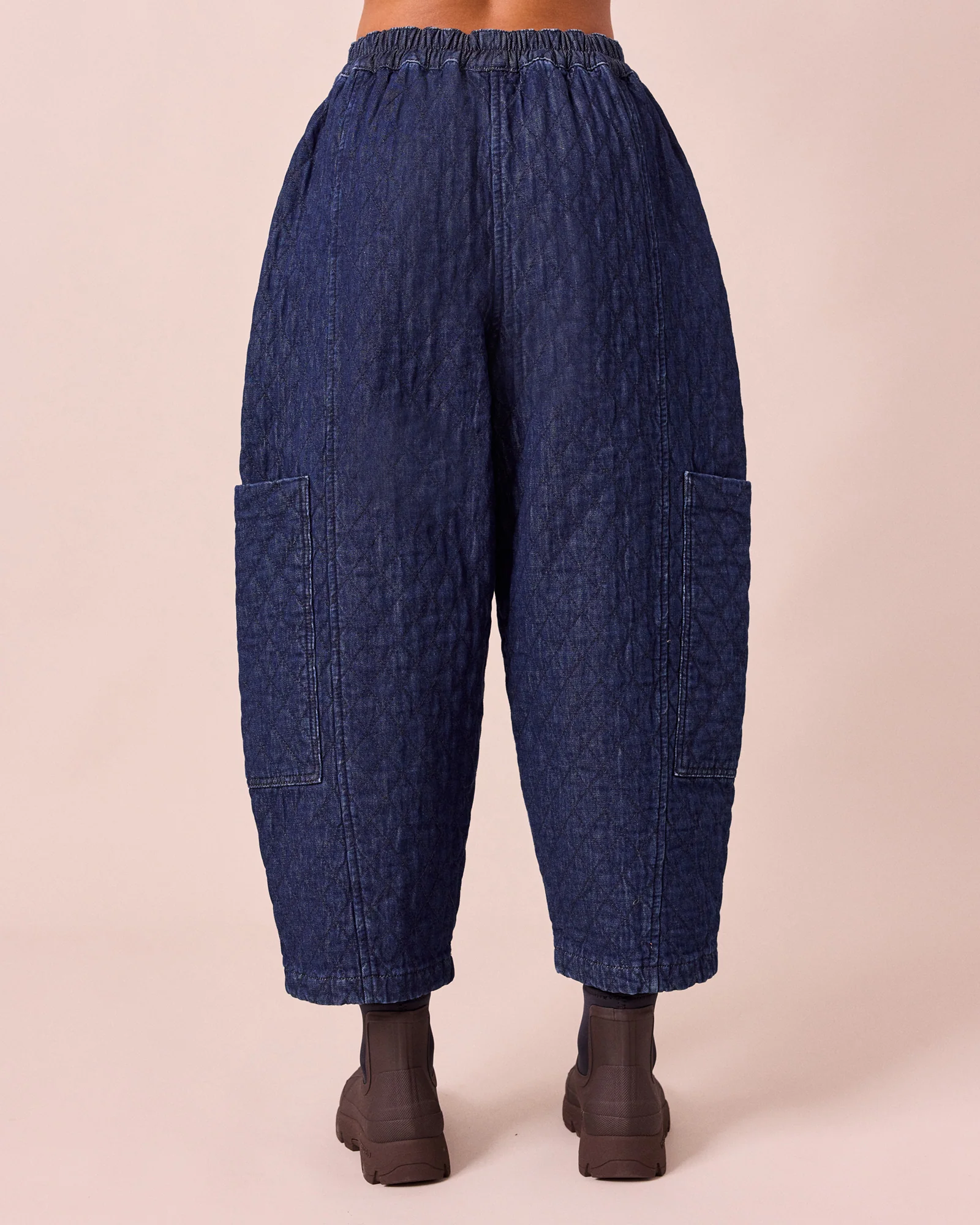 Amala Dark Blue Denim Trousers - Image 4