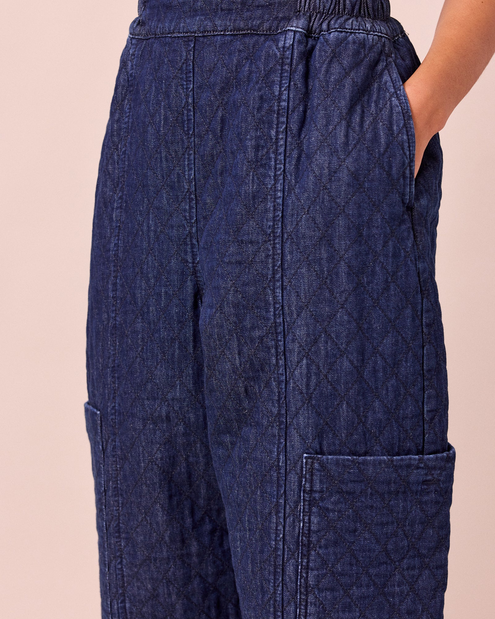 Amala Dark Blue Denim Trousers - Image 5
