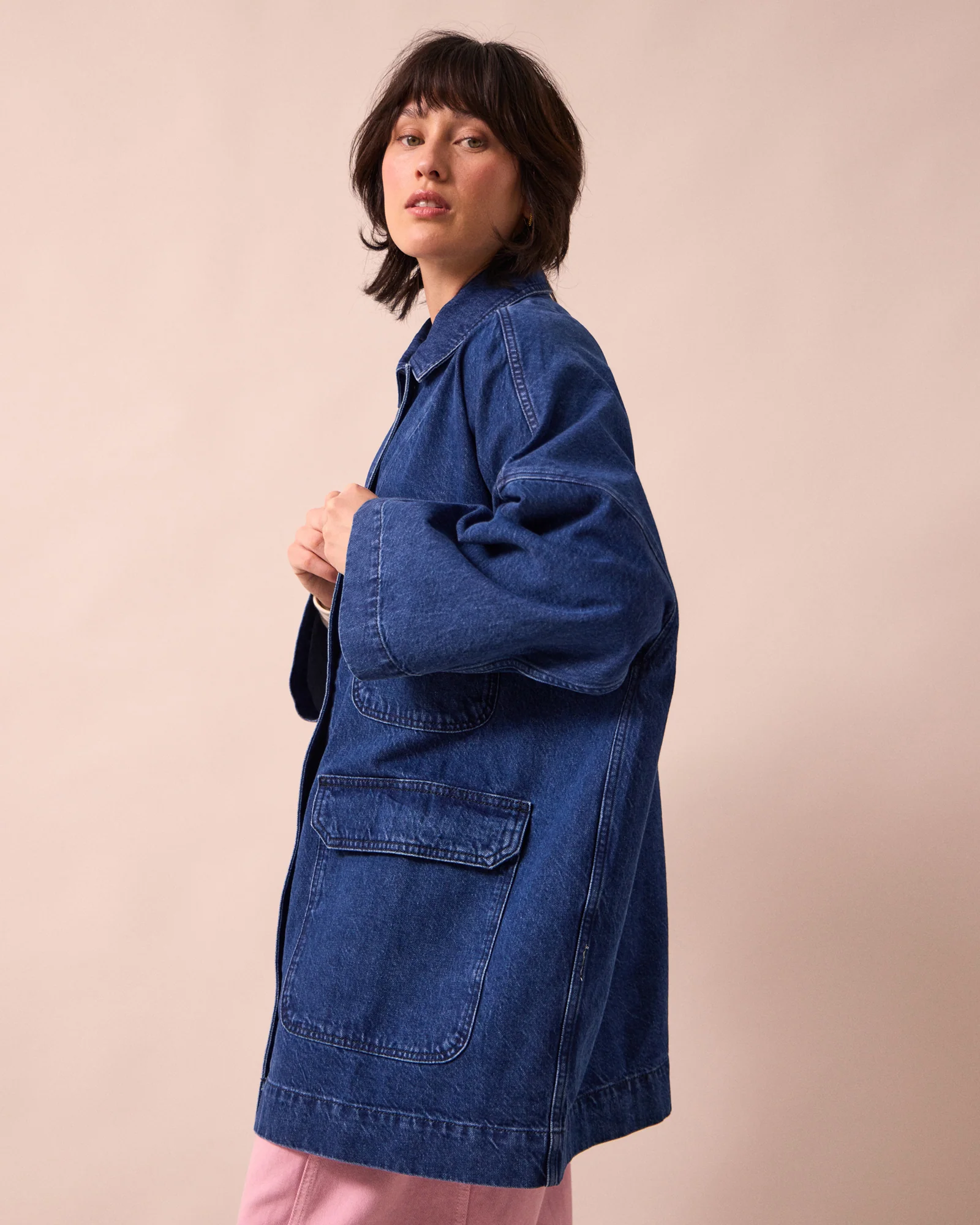 Bea Mid Blue Denim Jacket - Image 3