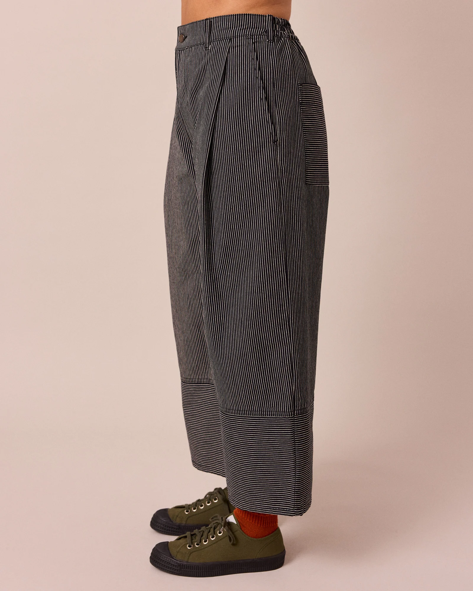 Blair Black Hickory Stripe Denim Jeans - Image 3