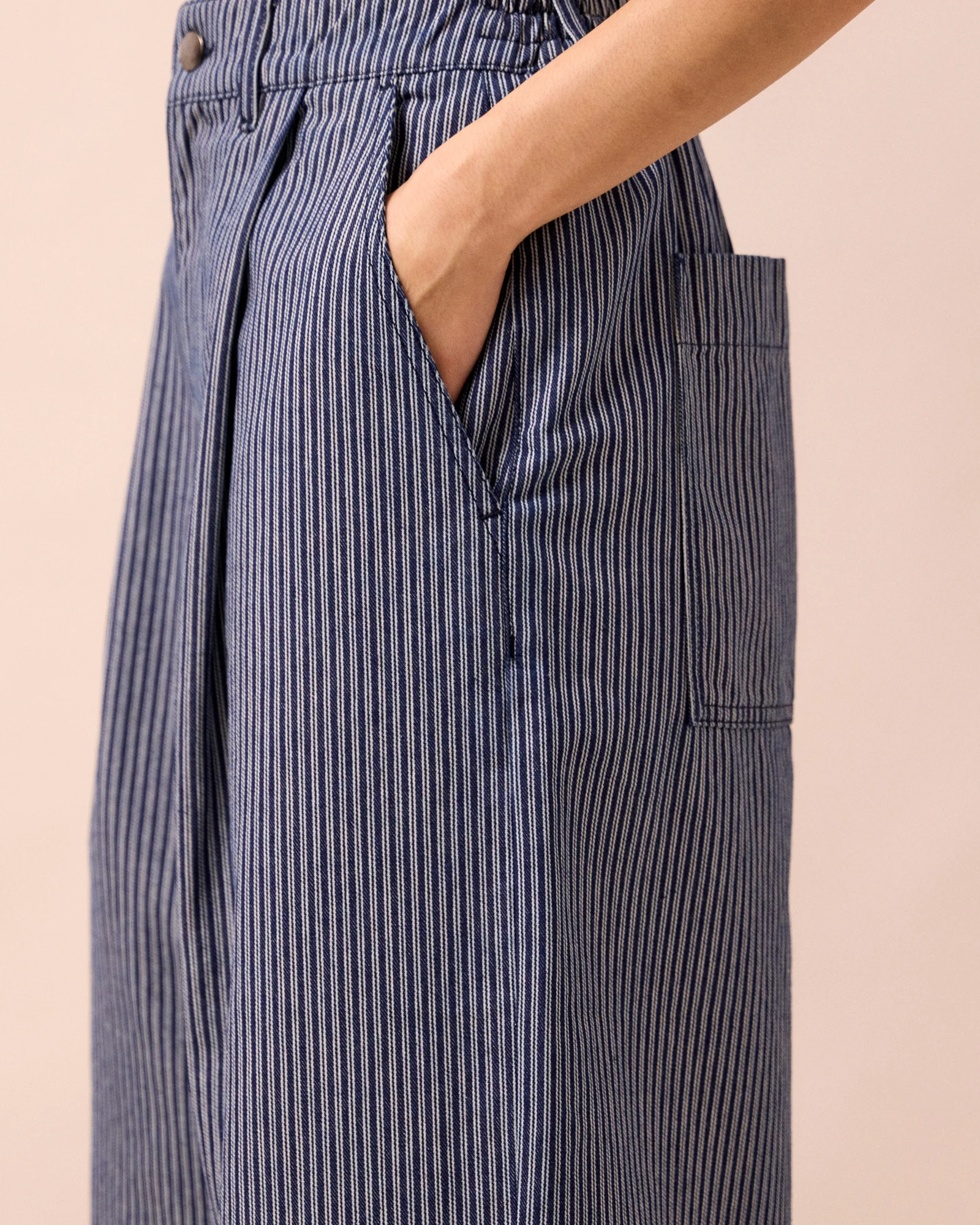 Bonnie Navy Hickory Stripe Denim Jeans - Image 5
