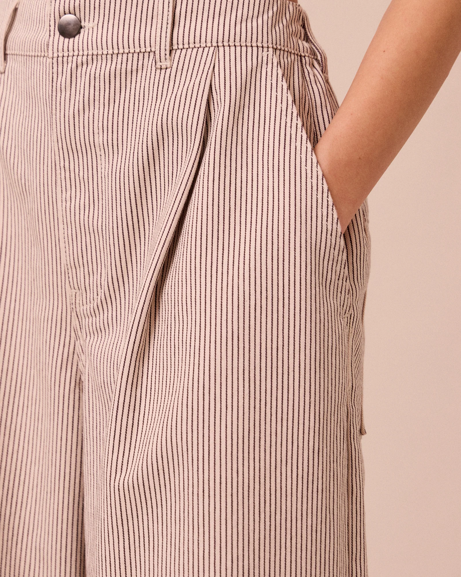 Bonnie Shell Hickory Stripe Denim Jeans - Image 5