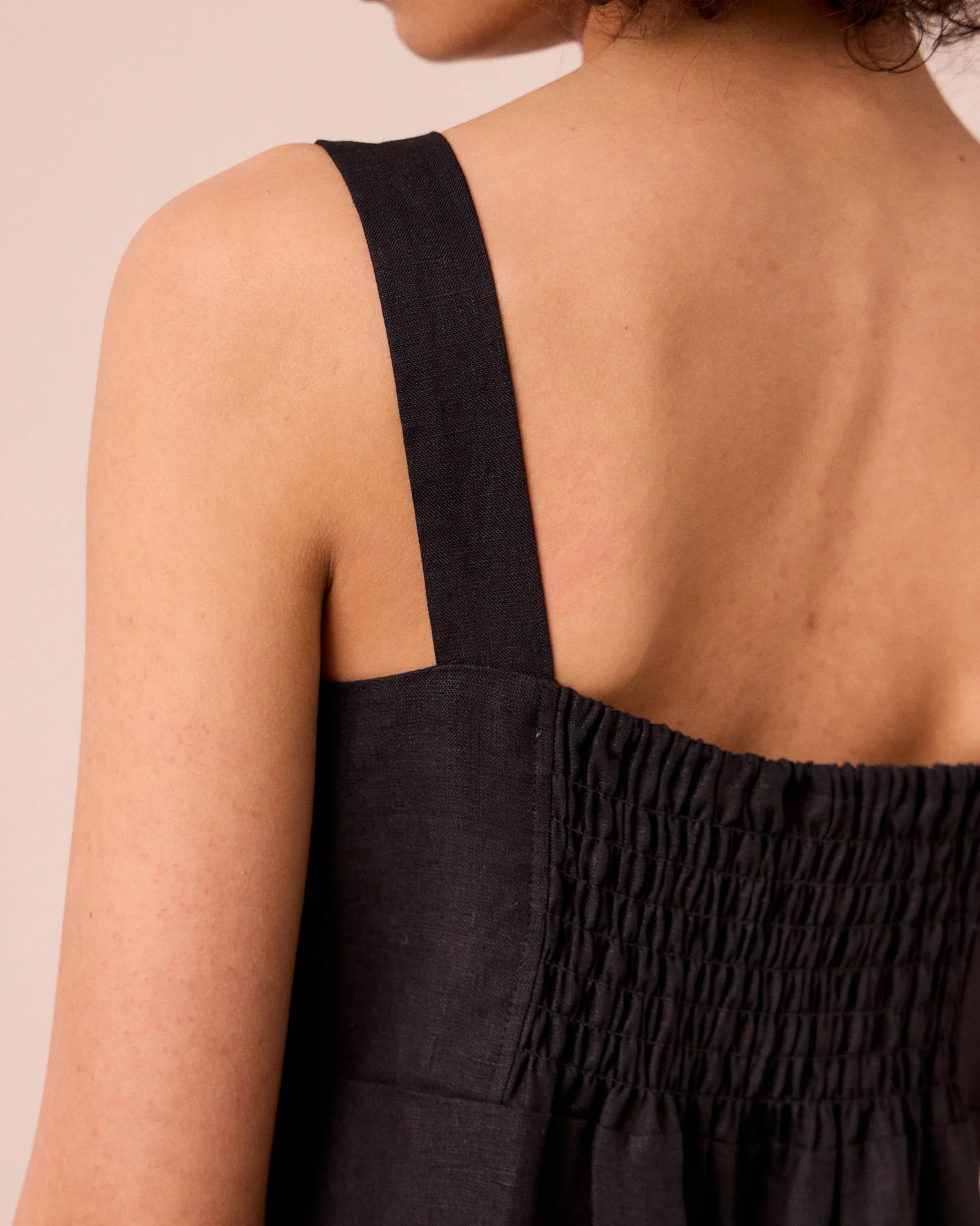 Cari Black Linen Jumpsuit - Image 5