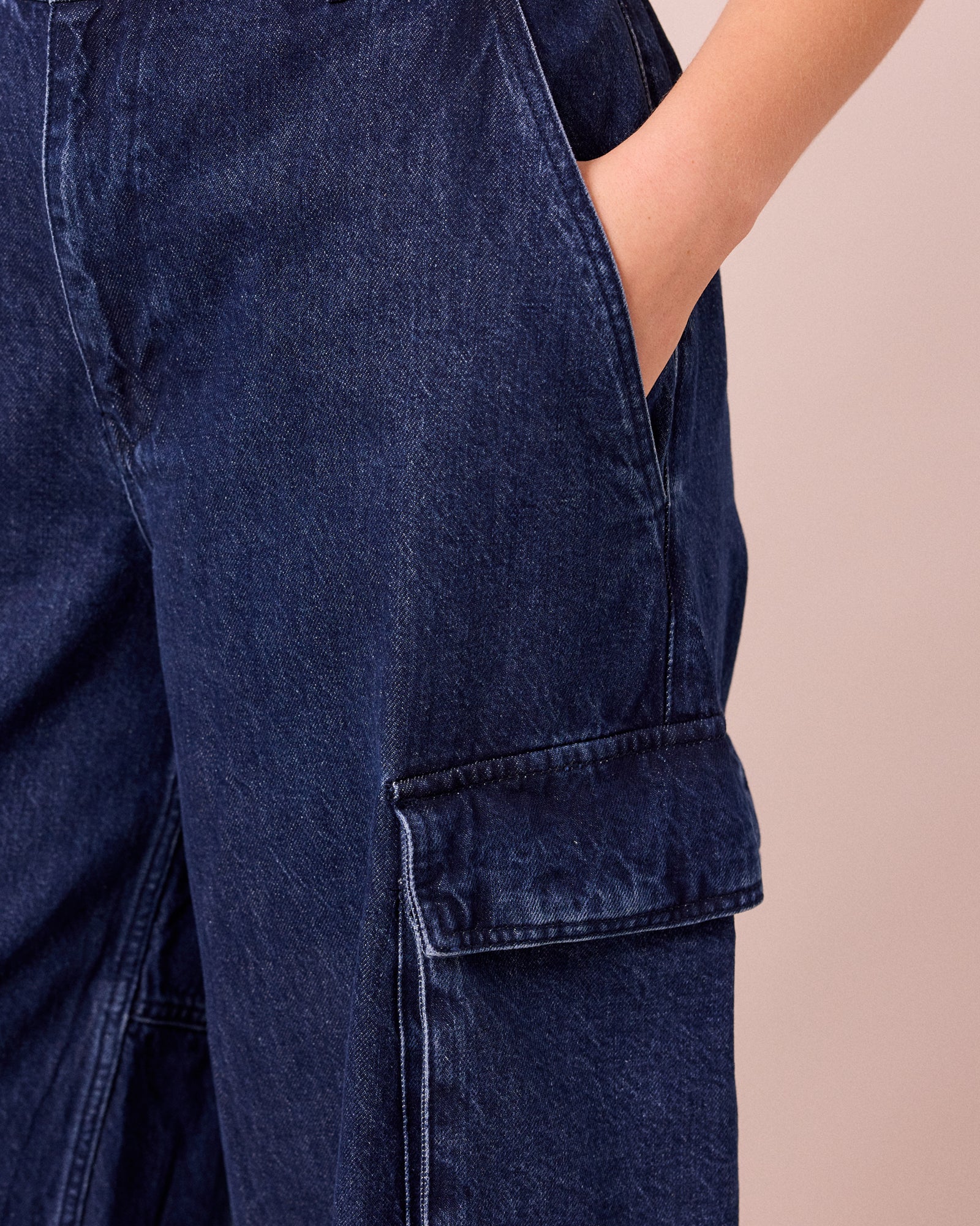 Claudie Dark Blue Denim Jeans - Image 4