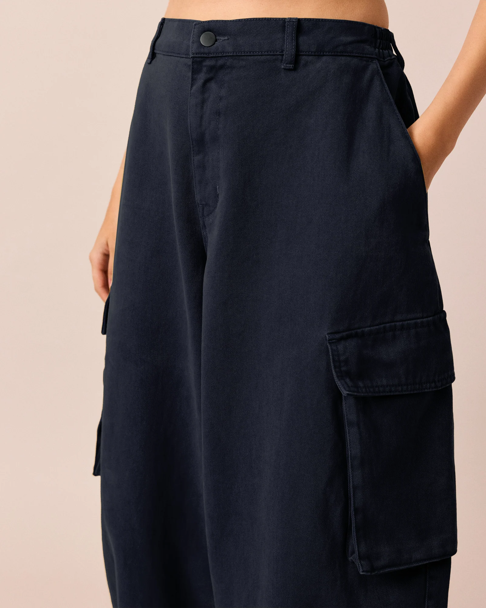 Claudie Navy Denim Trousers - Image 4