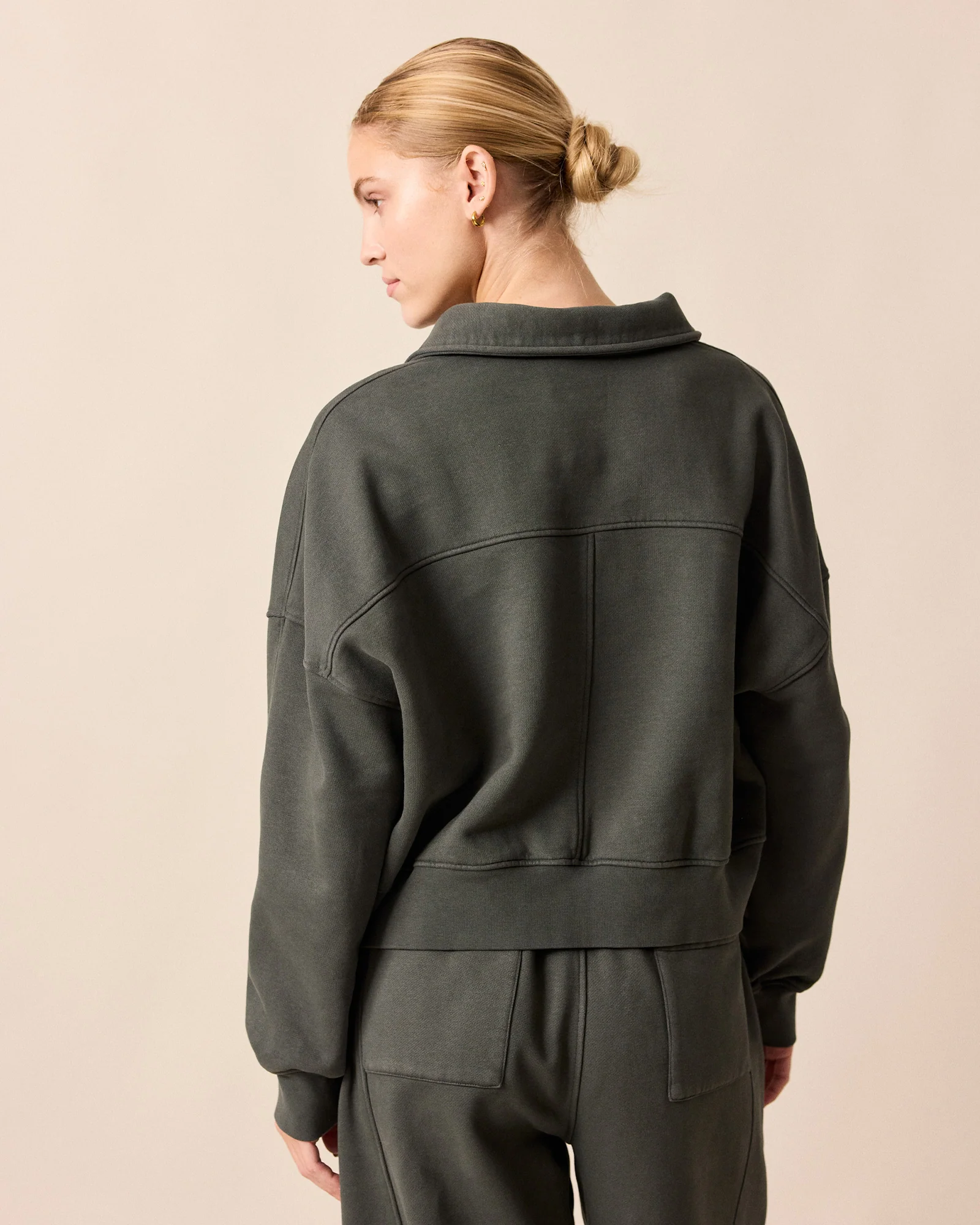 Cleo Pumice Fleeceback Jersey Jumper - Image 5