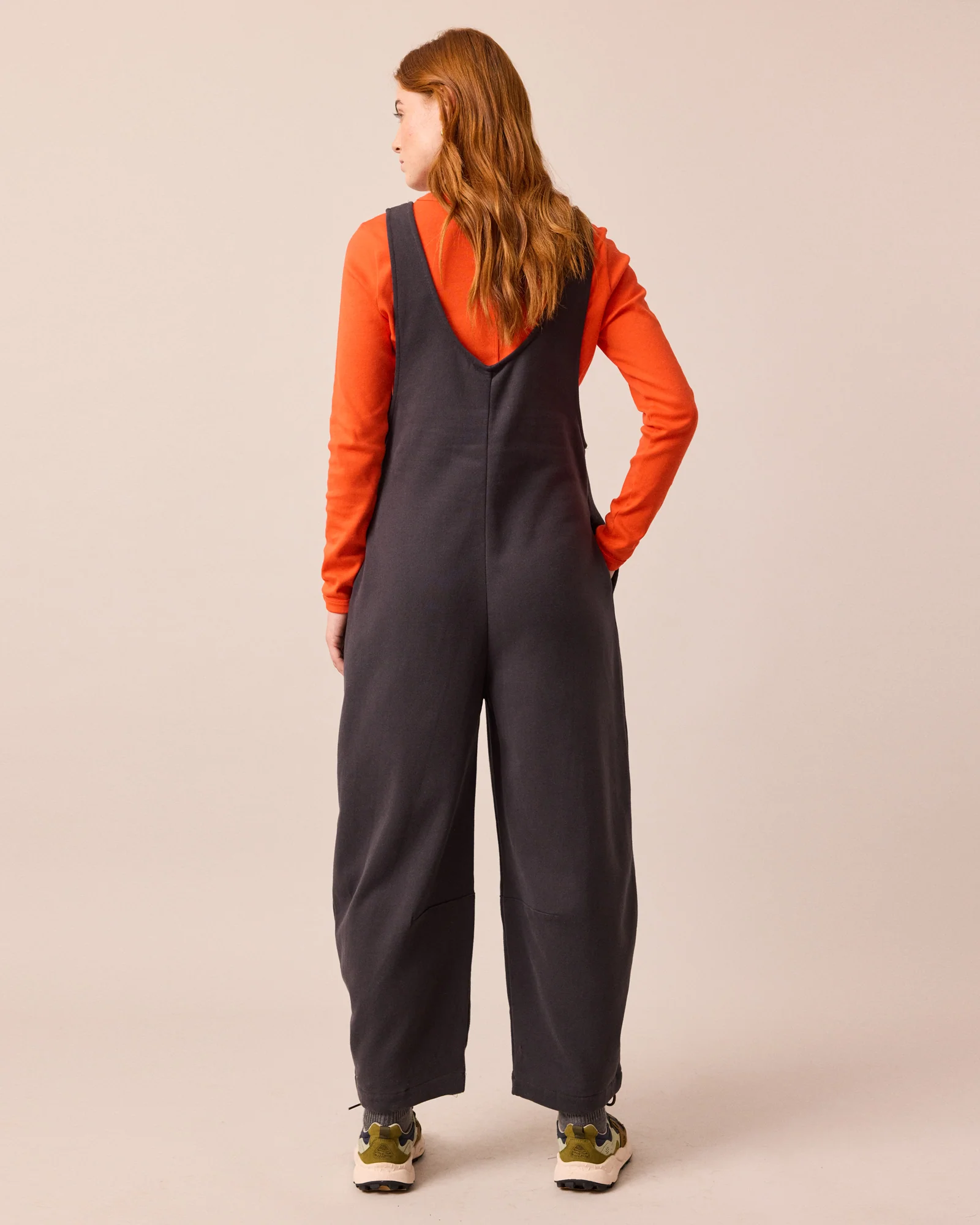 Clover Organic Cotton Jersey Jumpsuit - Slate - Image 4