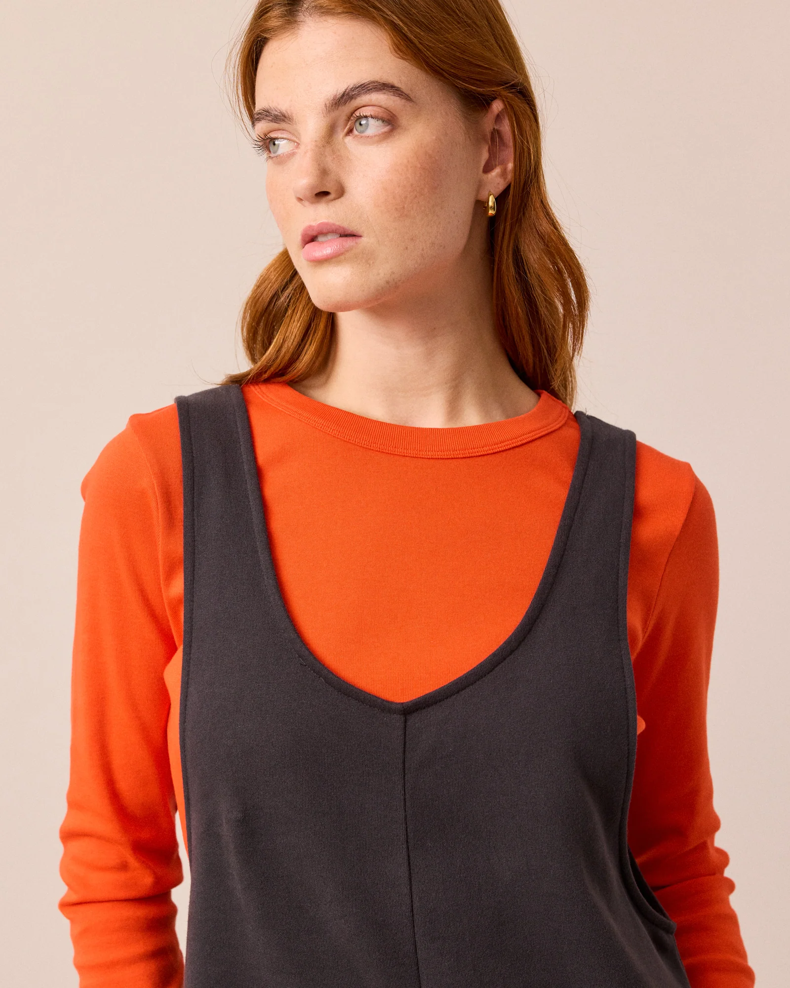 Clover Organic Cotton Jersey Jumpsuit - Slate - Image 5