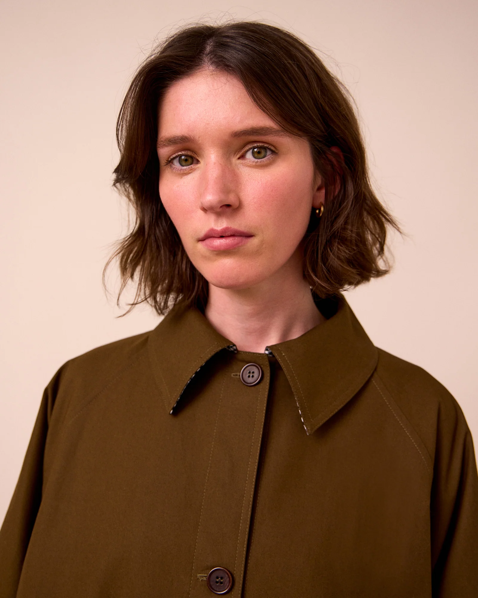 Collette Hazel Coated Cotton Coat - Image 3