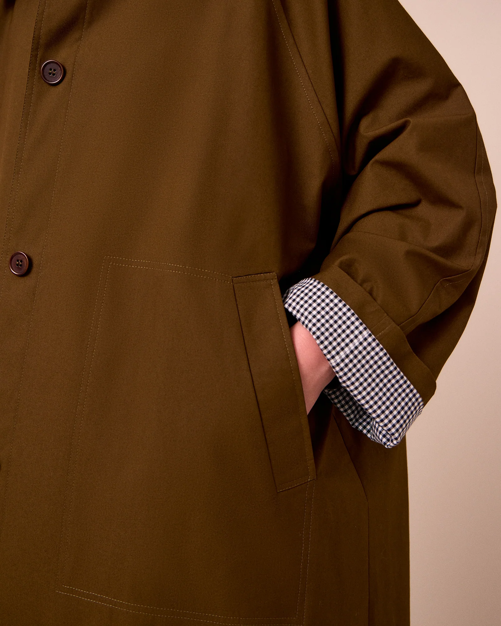 Collette Hazel Coated Cotton Coat - Image 4