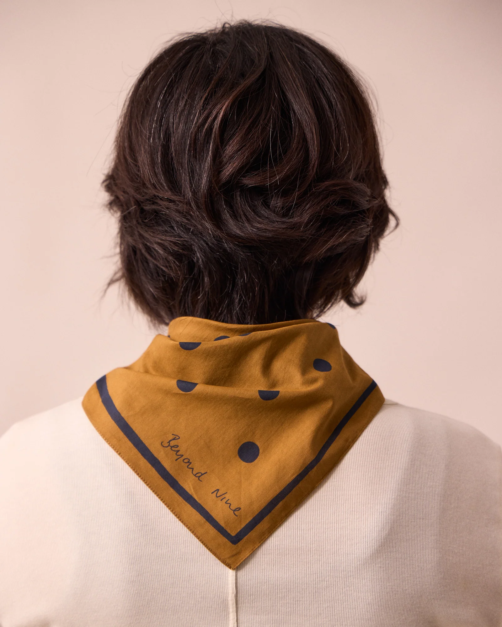 Cotton Neckerchief Toffee Spot - Image 4