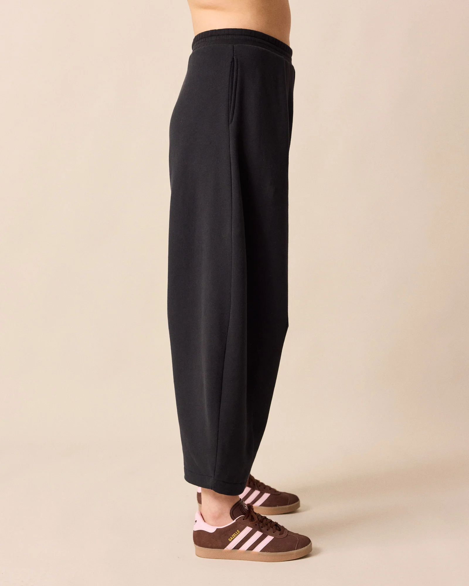 Daisy Black Fleece Joggers - Image 3