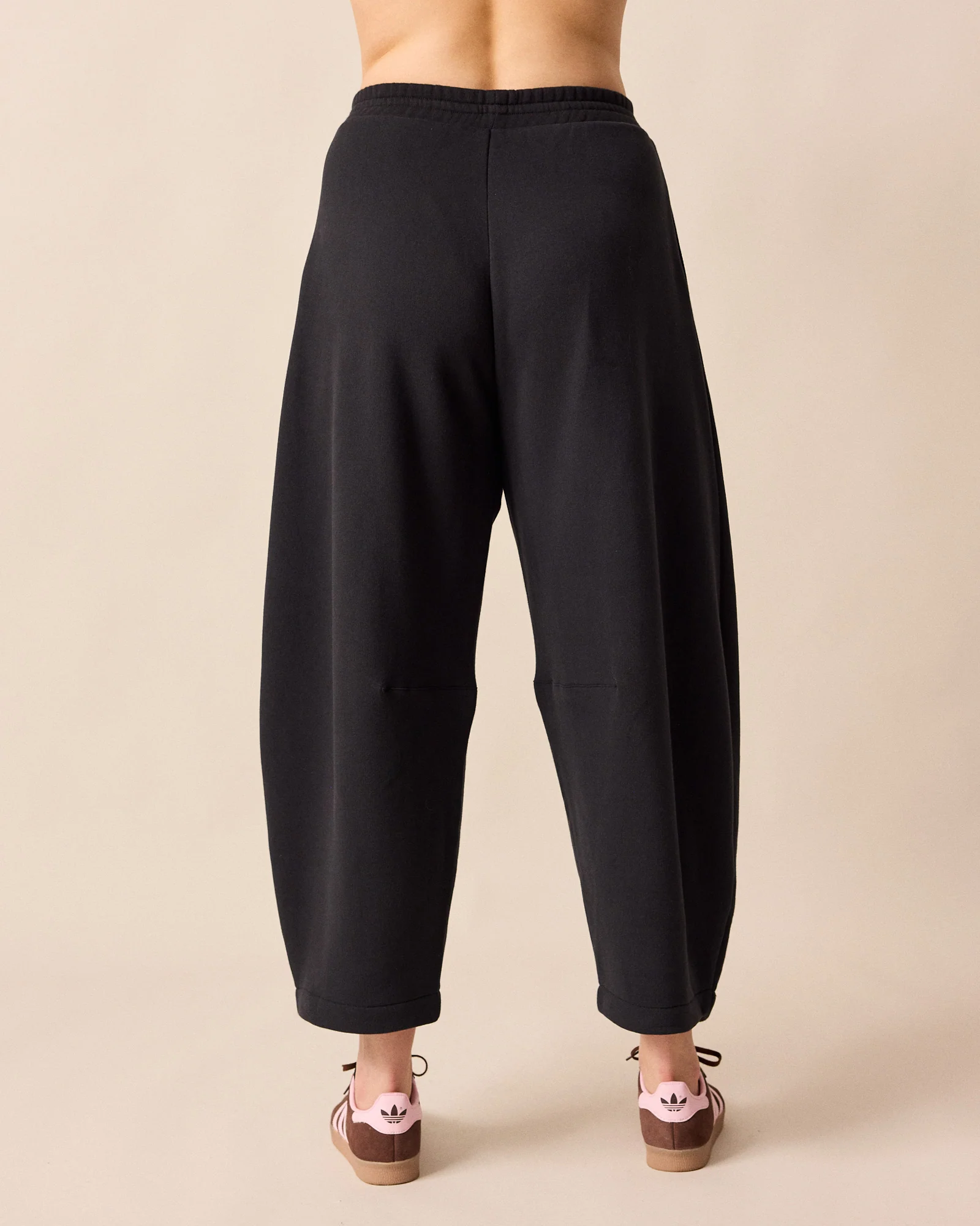 Daisy Black Fleece Joggers - Image 4