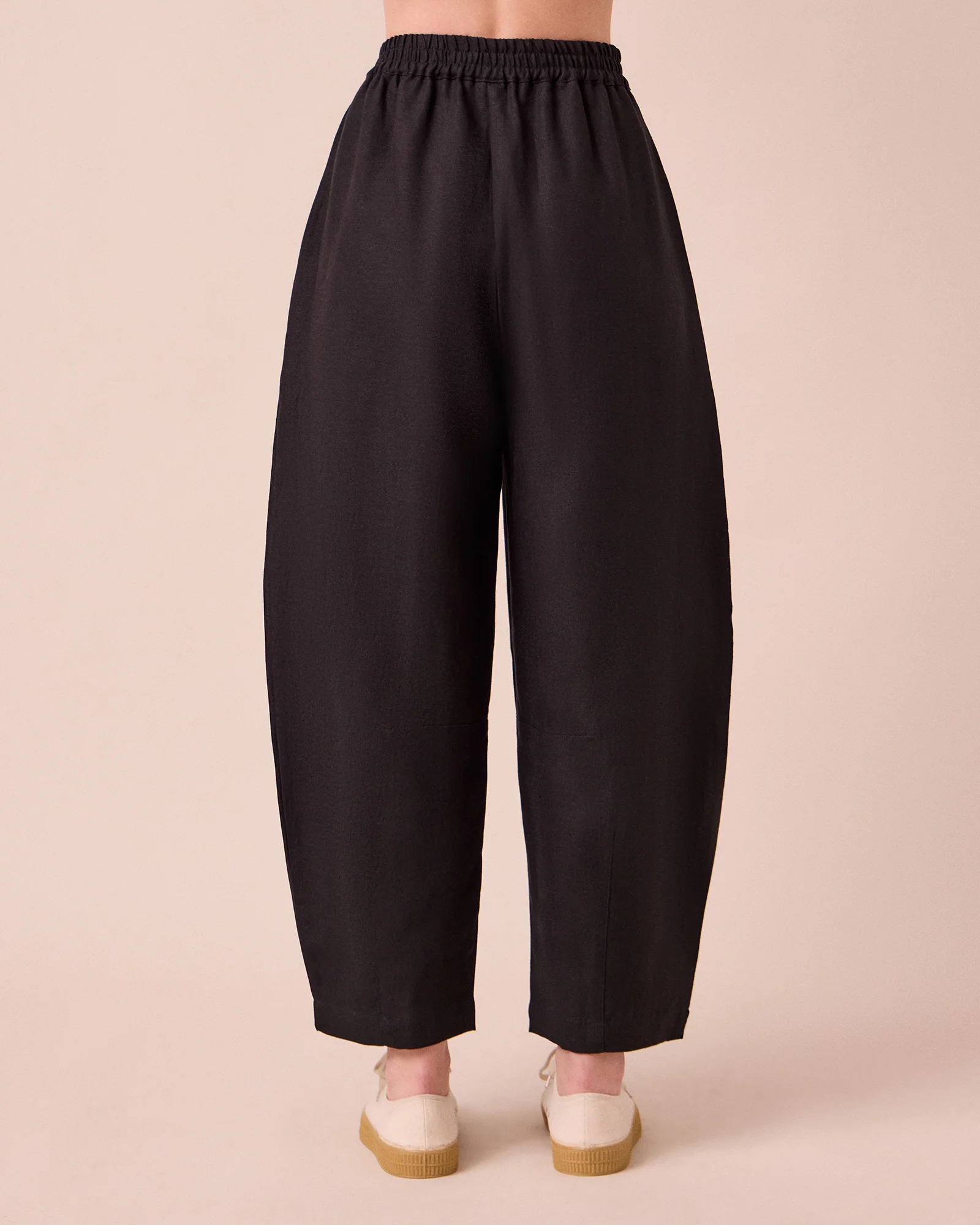 Daisy Black Linen Trousers - Image 4
