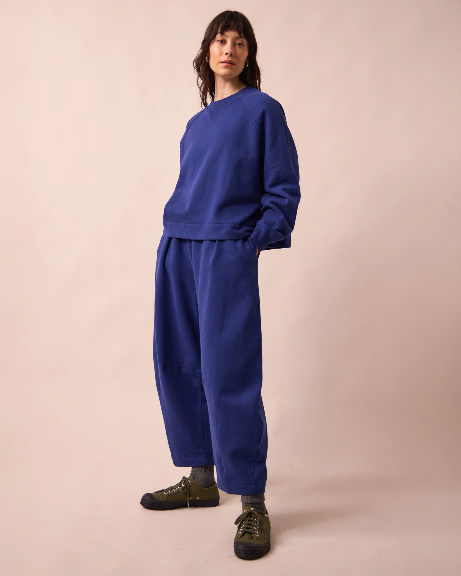 Daisy French Blue Fleece Joggers - Image 2