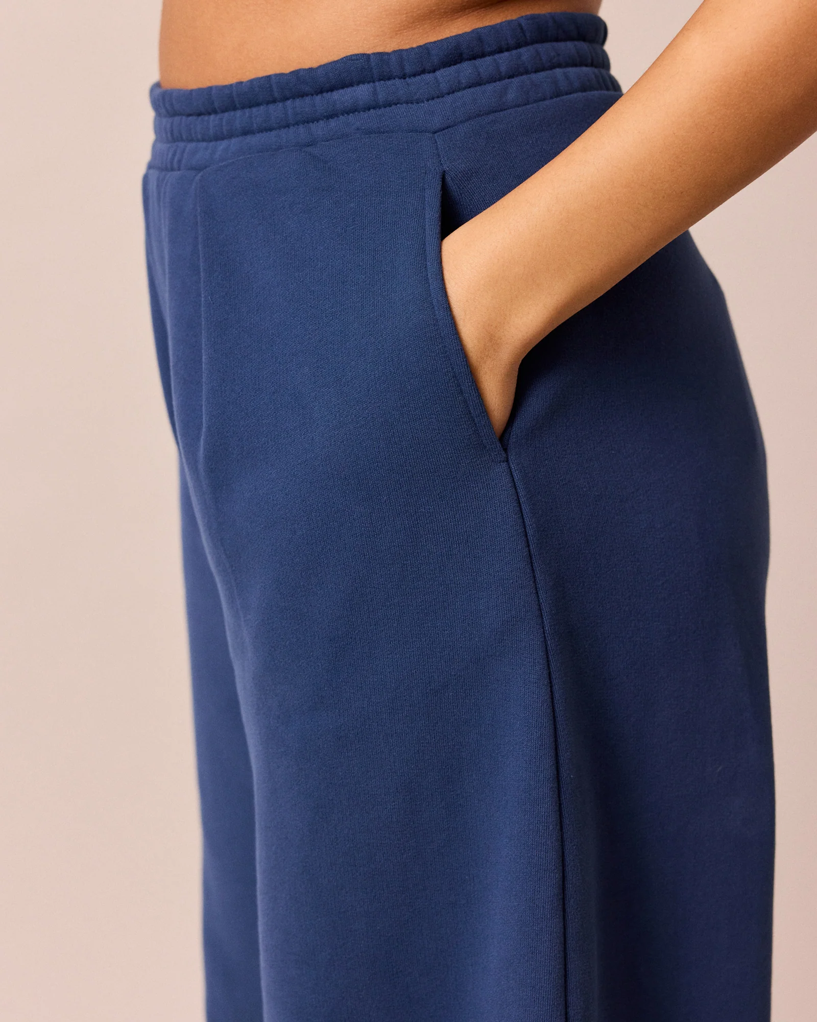 Daisy French Navy Fleece Joggers - Image 4
