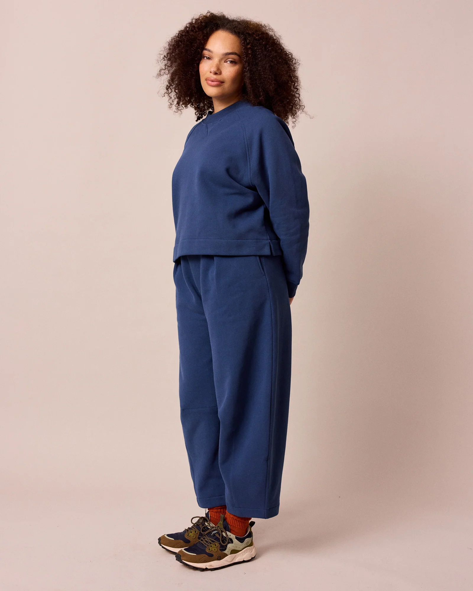 Daisy French Navy Fleece Joggers - Image 5