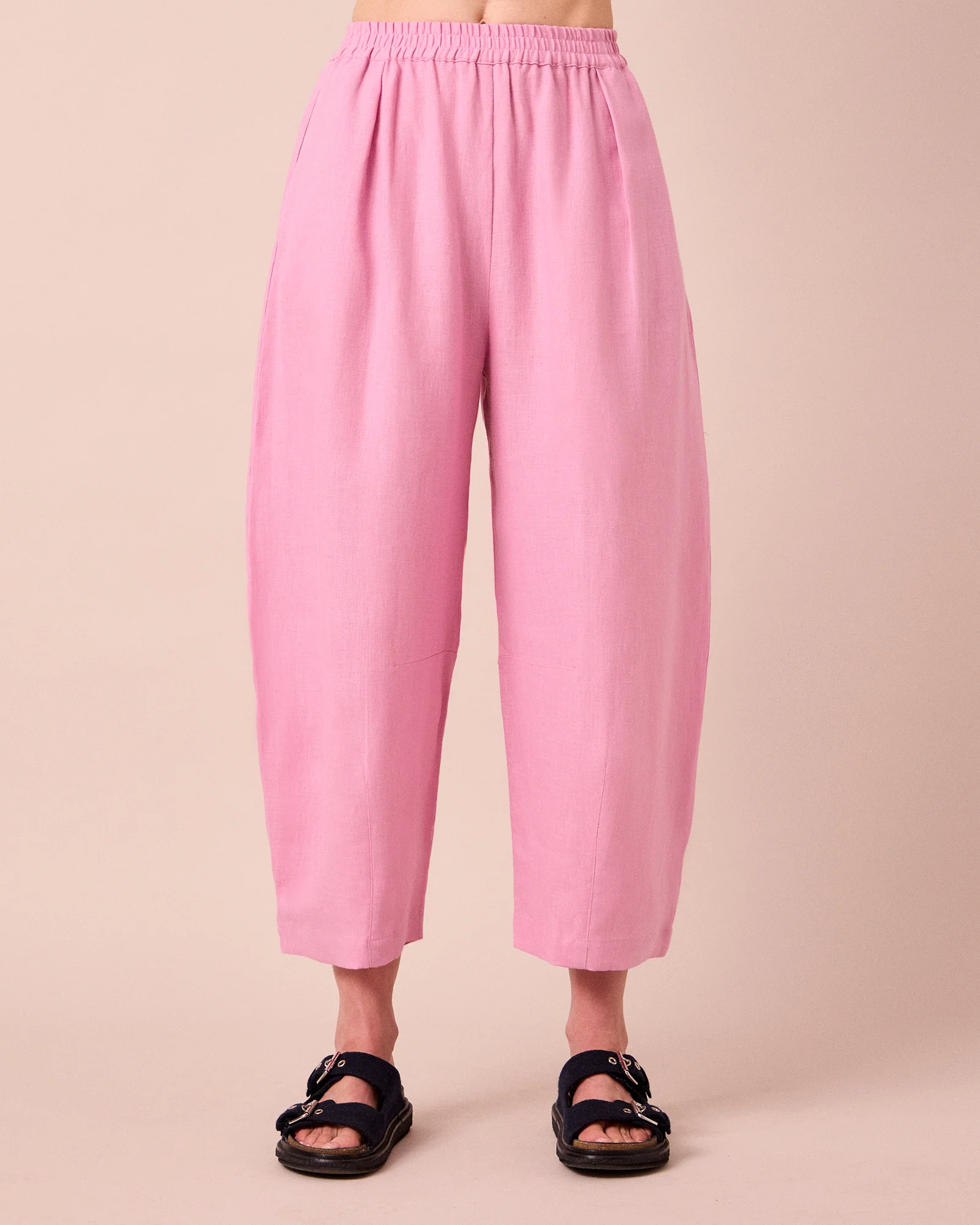 Daisy Rose Pink Linen Trouser - Image 3