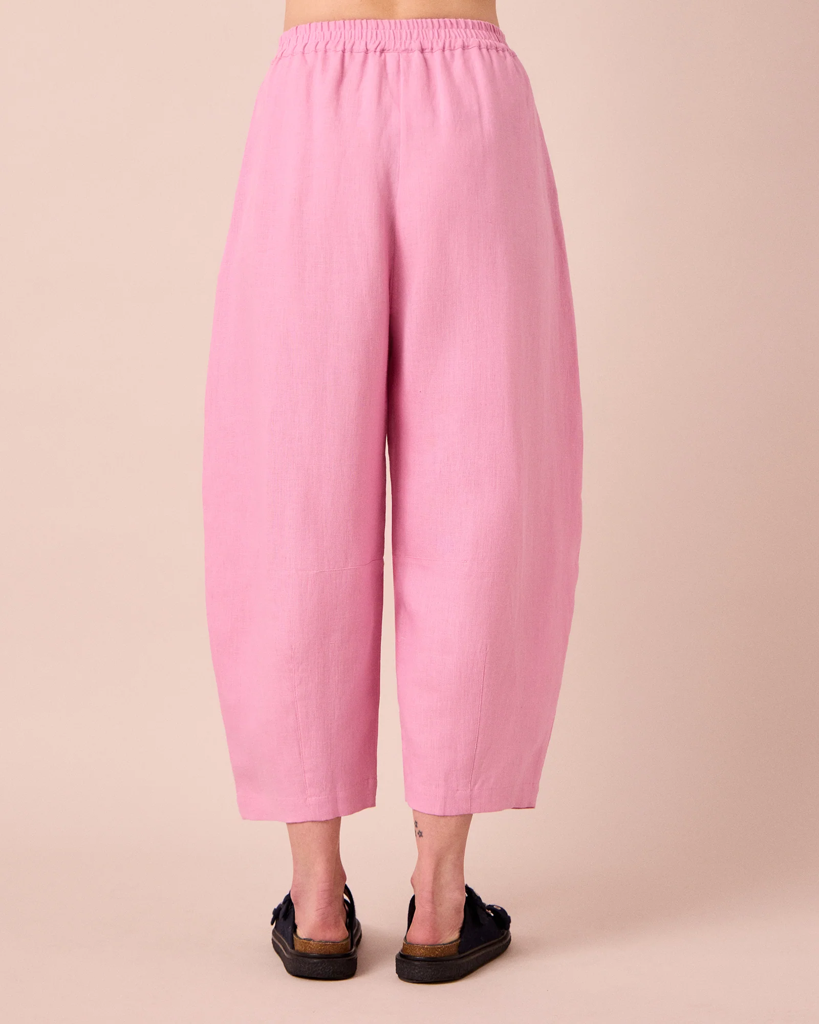 Daisy Rose Pink Linen Trouser - Image 4