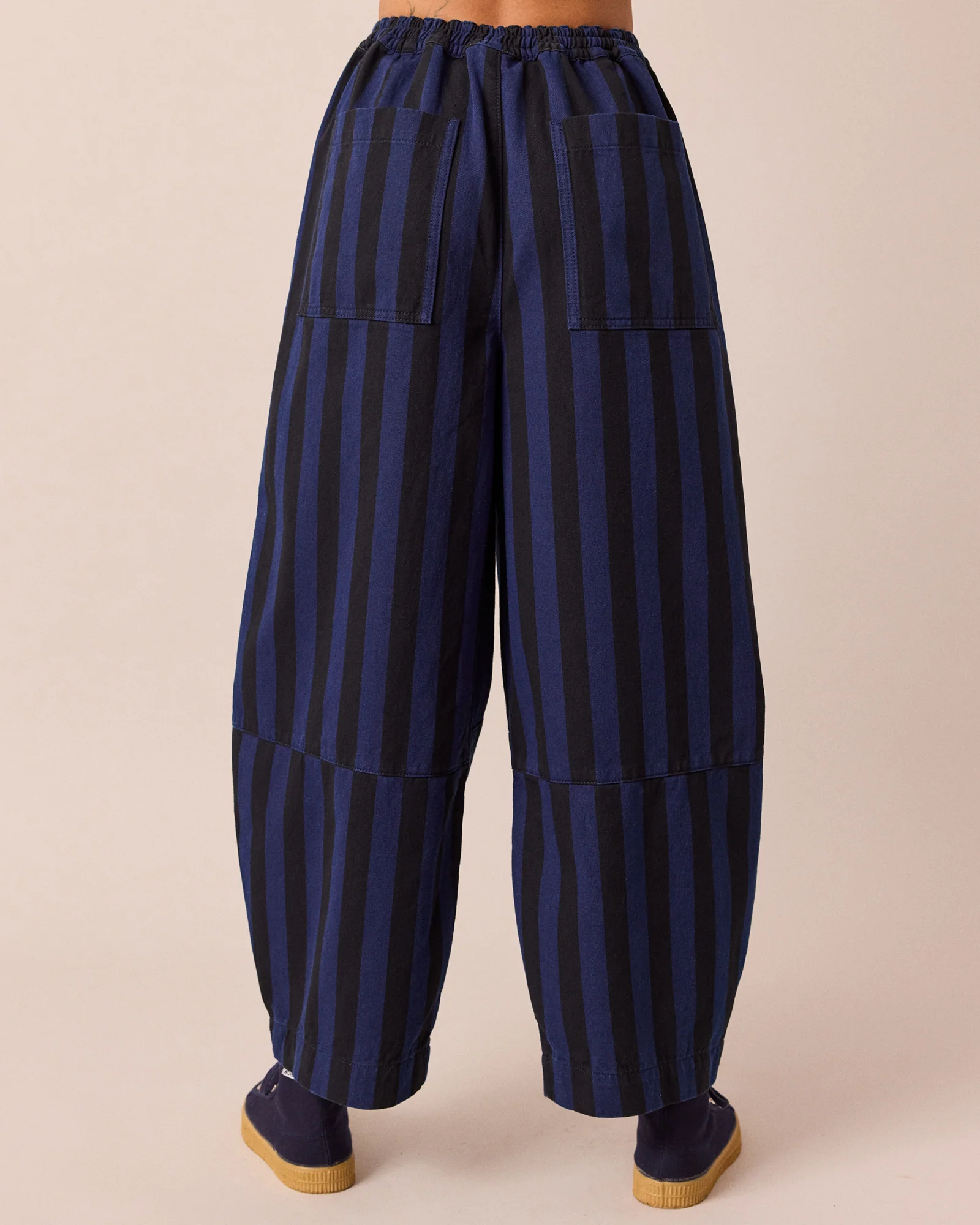 Dani Blue & Black Stripe Denim Jeans - Image 5