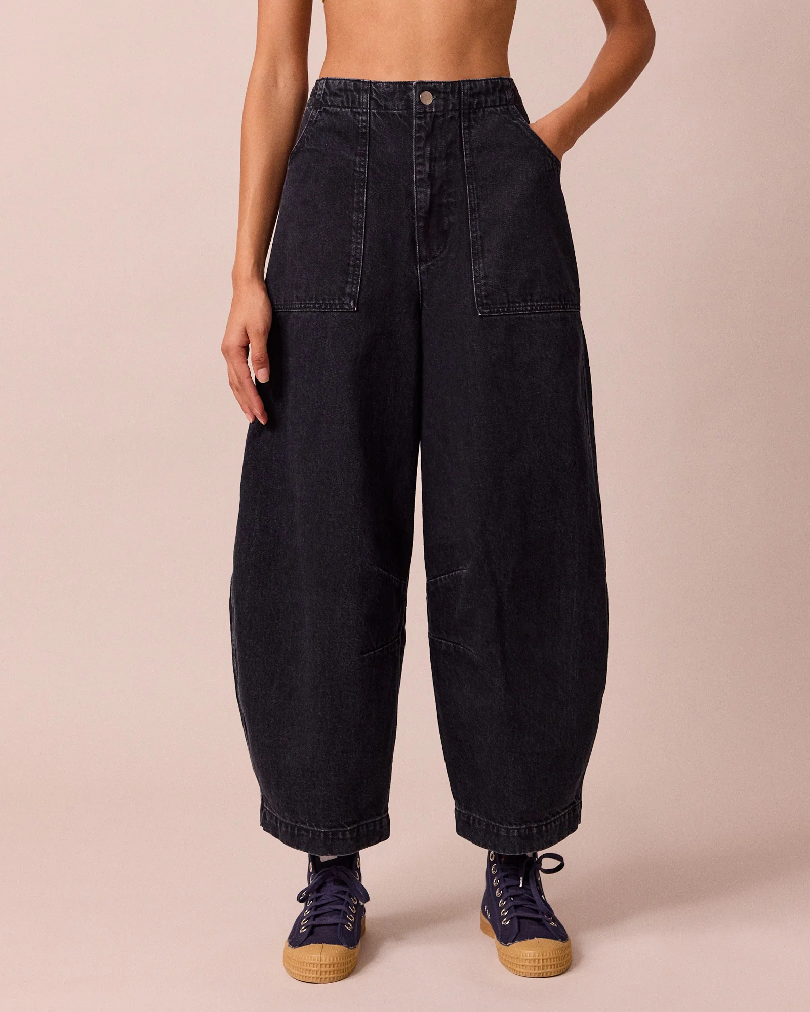 Dani Washed Black Denim Jeans - Image 2