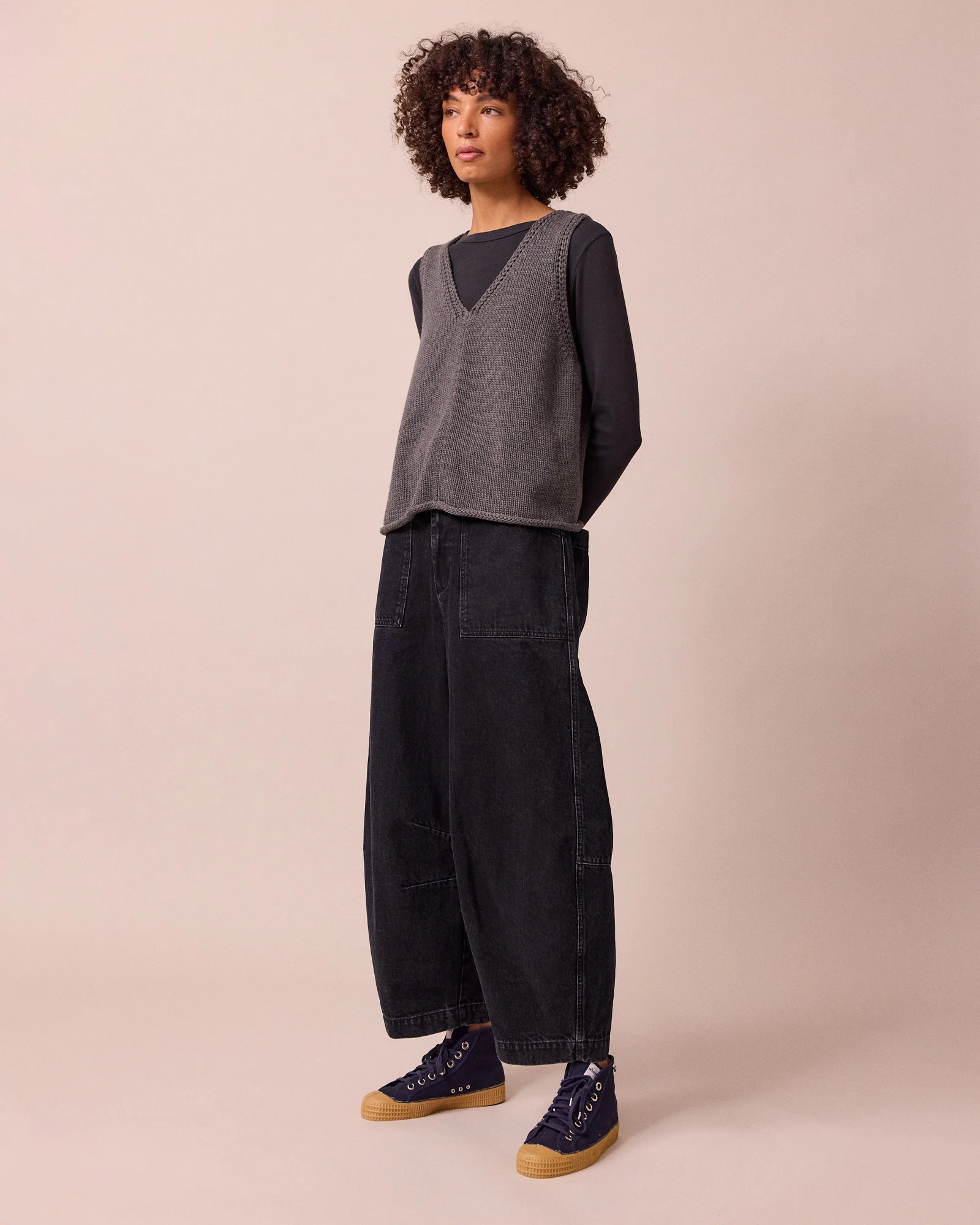 Dani Washed Black Denim Jeans - Image 3