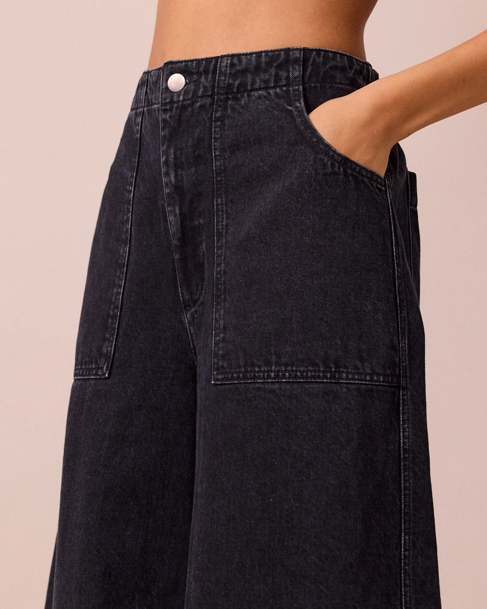 Dani Washed Black Denim Jeans - Image 4