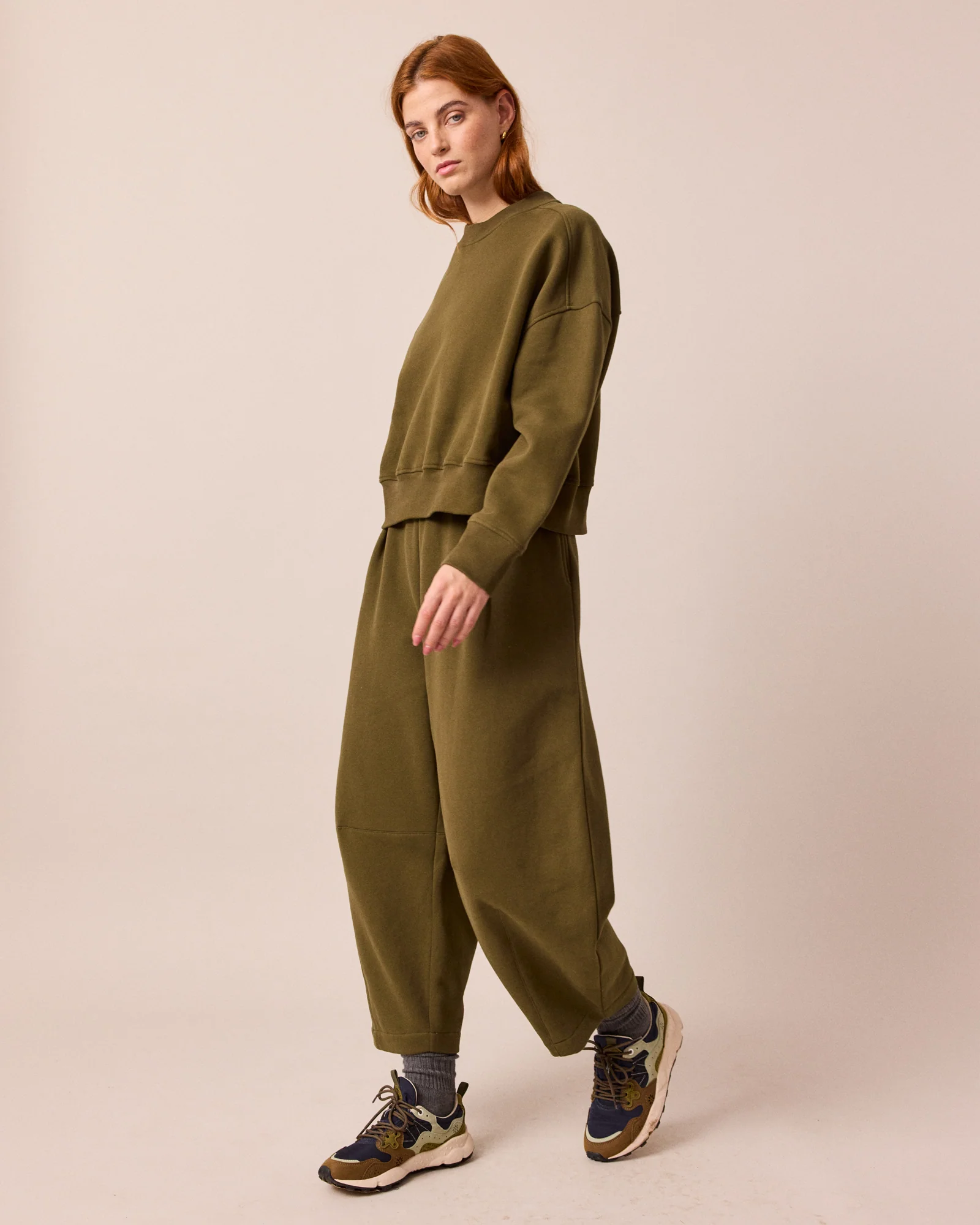 Eden Earth Green Fleeceback Jersey Jumper - Image 4