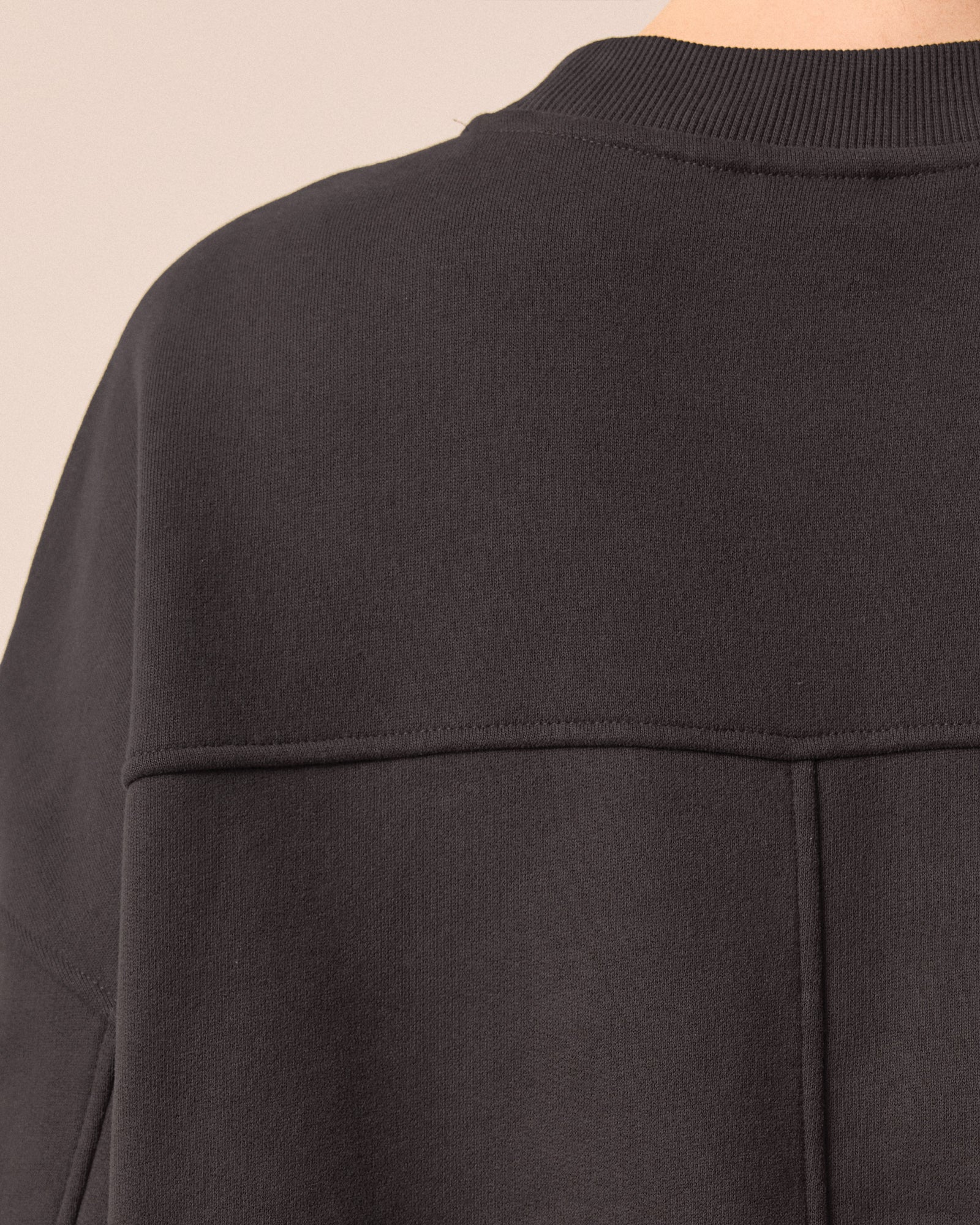 Eden Slate Fleeceback Jersey Jumper - Image 3