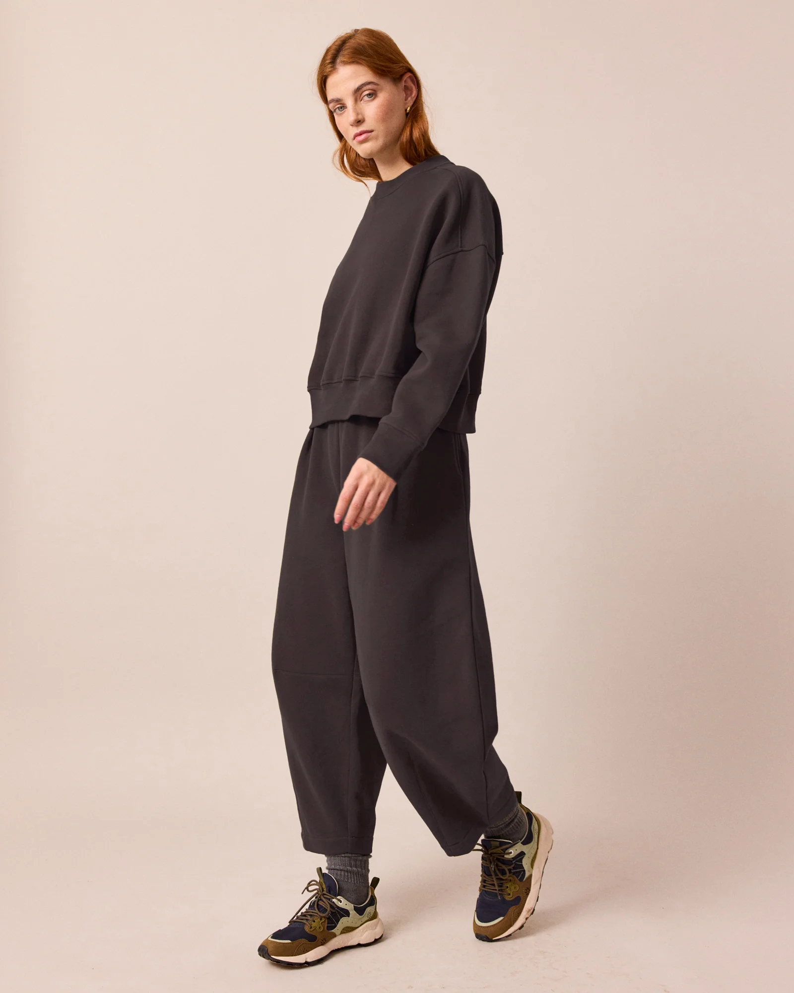 Eden Slate Fleeceback Jersey Jumper - Image 5