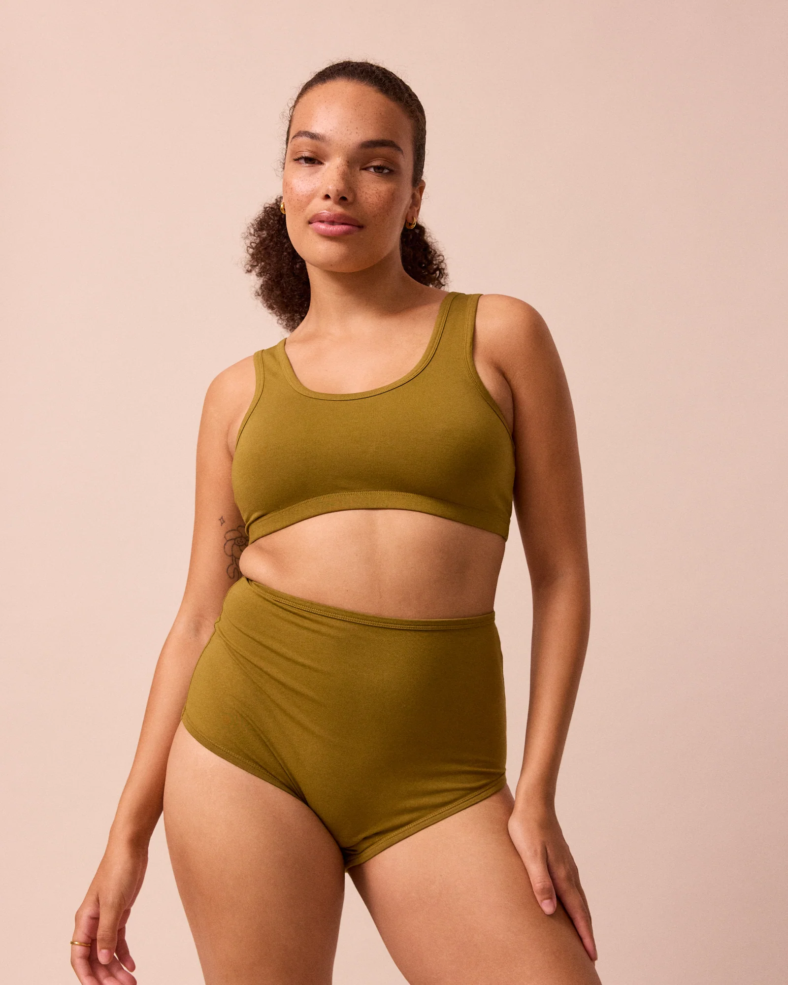 Full Coverage Knicker Golden Olive - Image 3