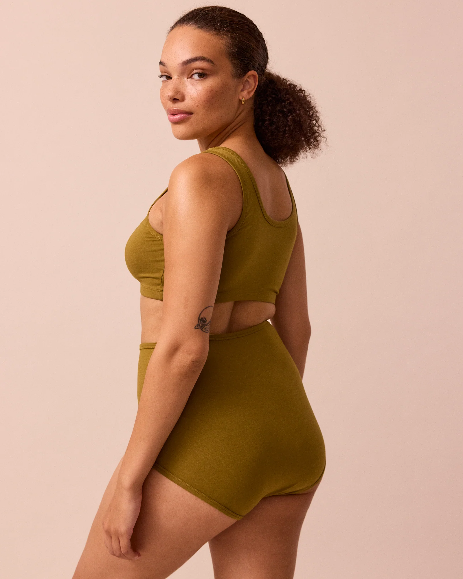 Full Coverage Knicker Golden Olive - Image 5