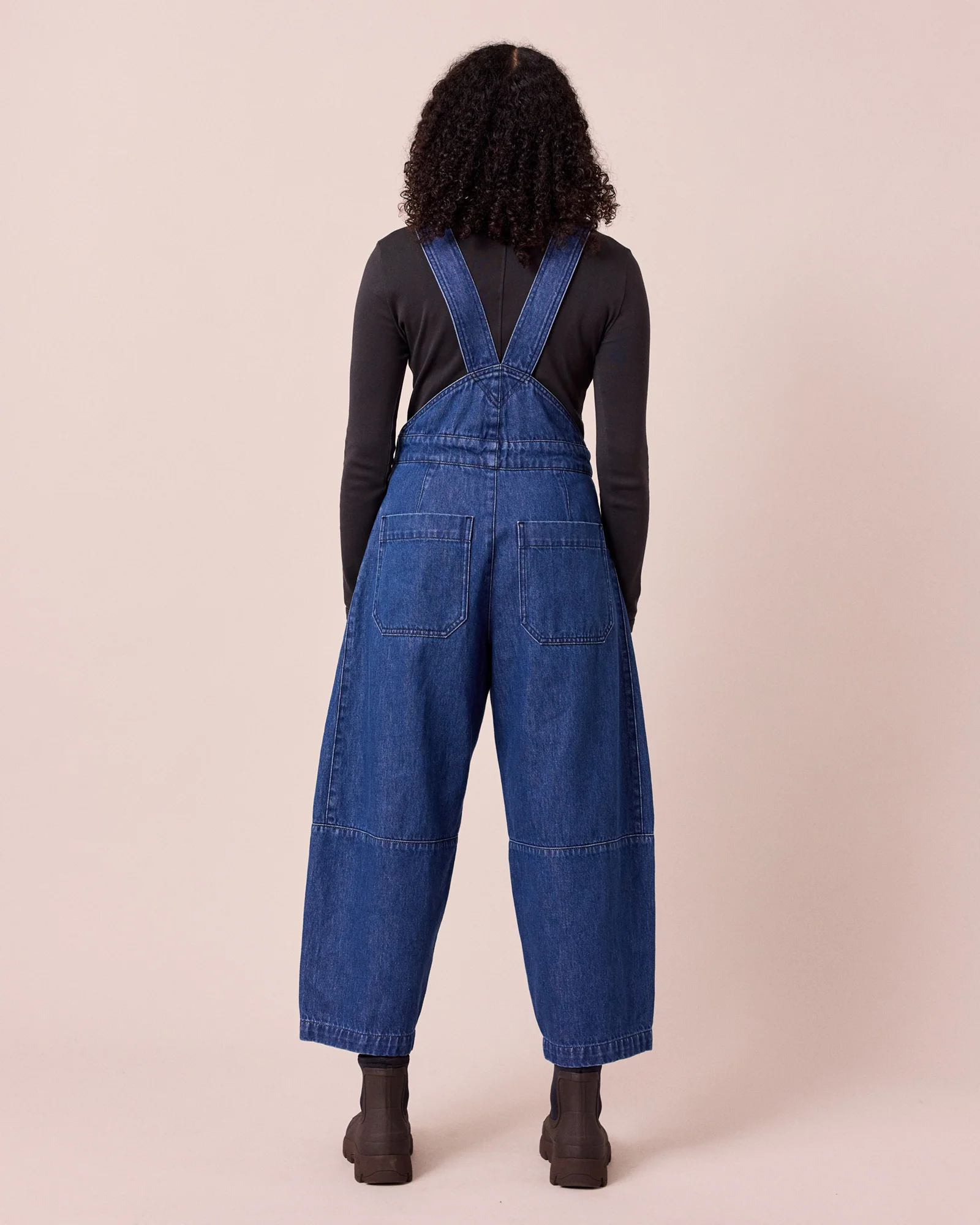 Gwynne Mid Blue Denim Dungarees - Image 3