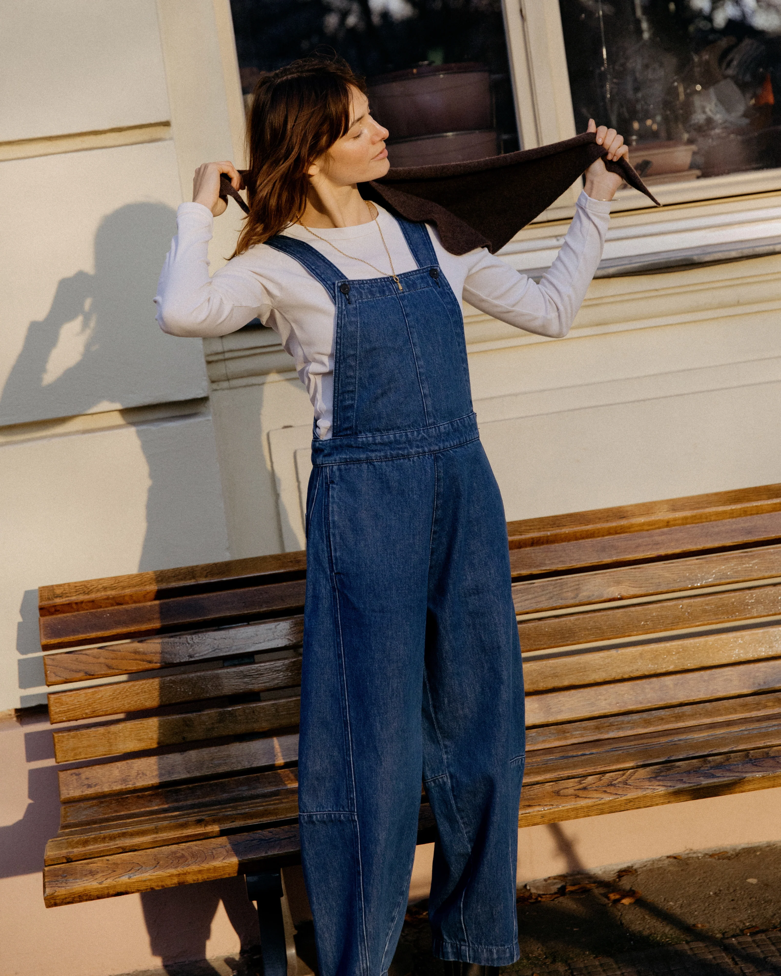 Gwynne Mid Blue Denim Dungarees - Image 6