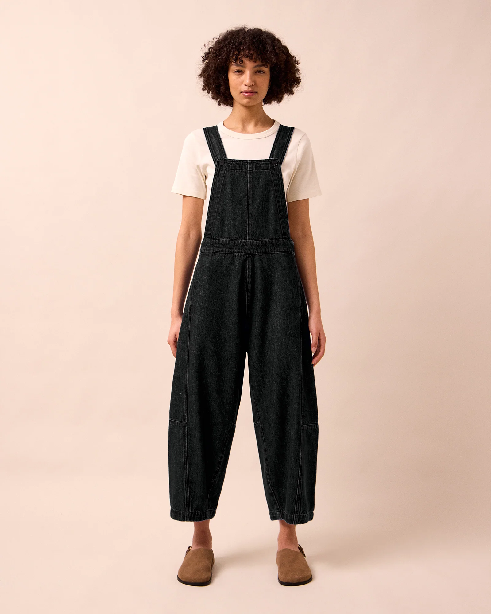 Gwynne Washed Black Denim Jumpsuit - Image 3