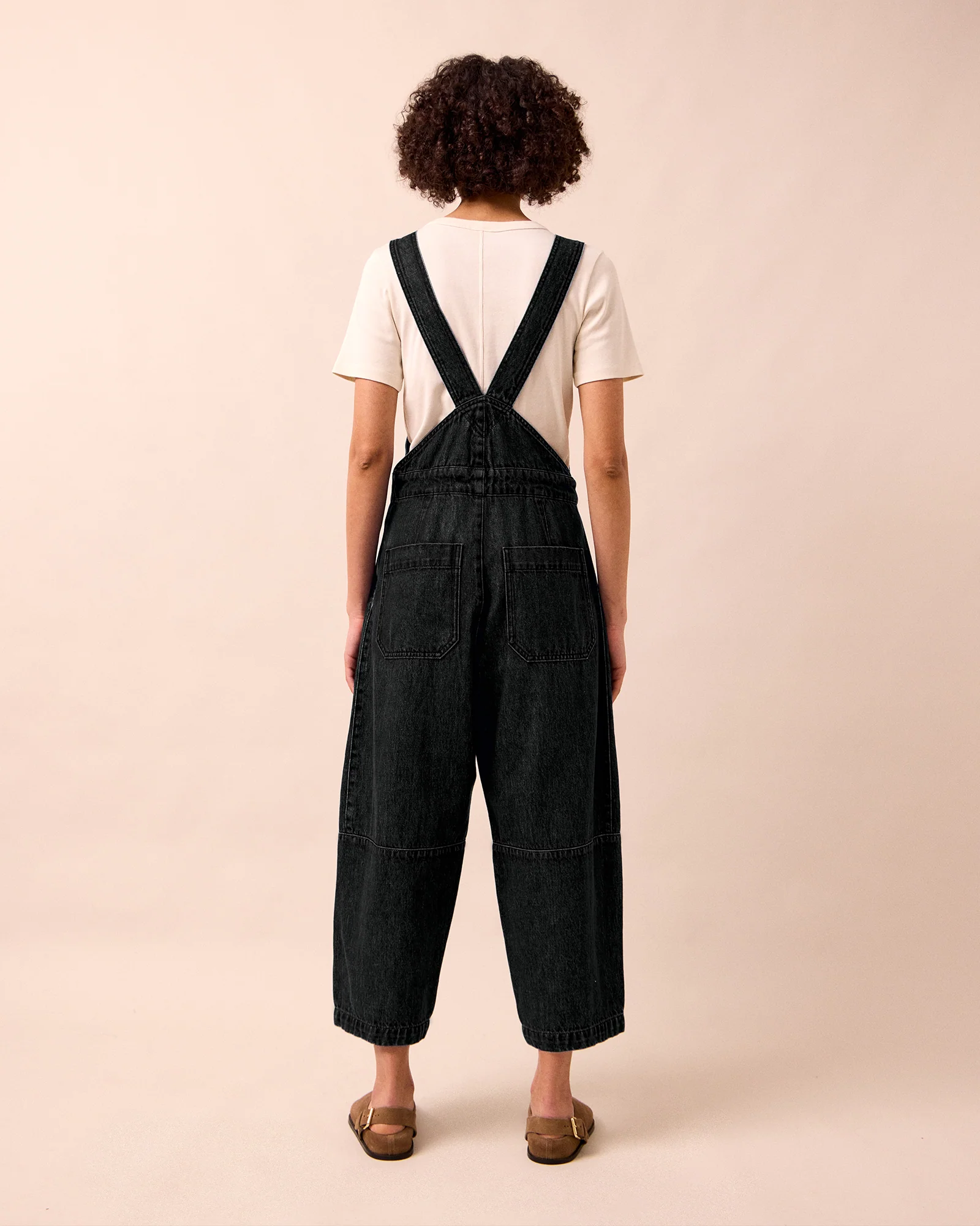Gwynne Washed Black Denim Jumpsuit - Image 4