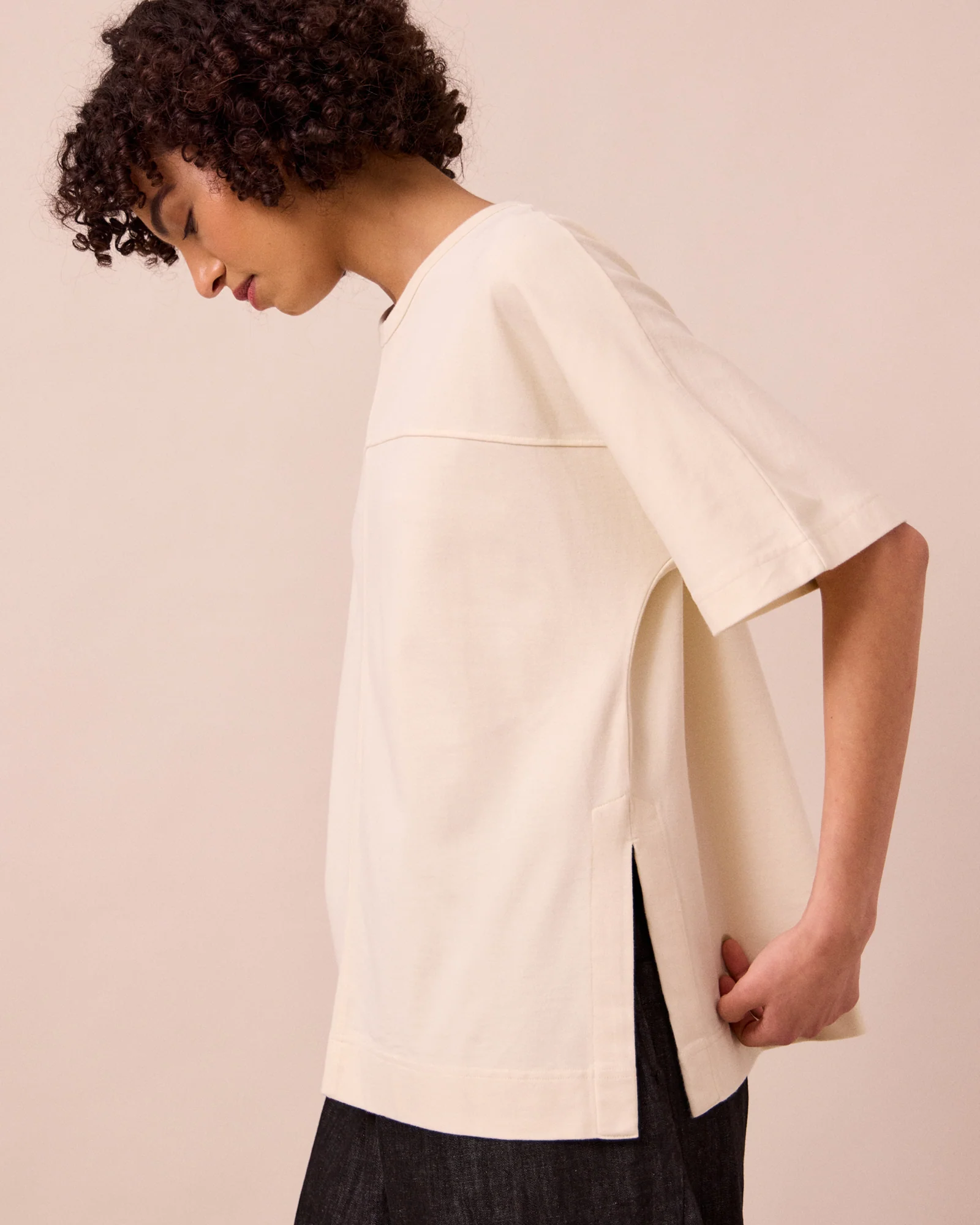 Irena Bone Jersey Top - Image 3