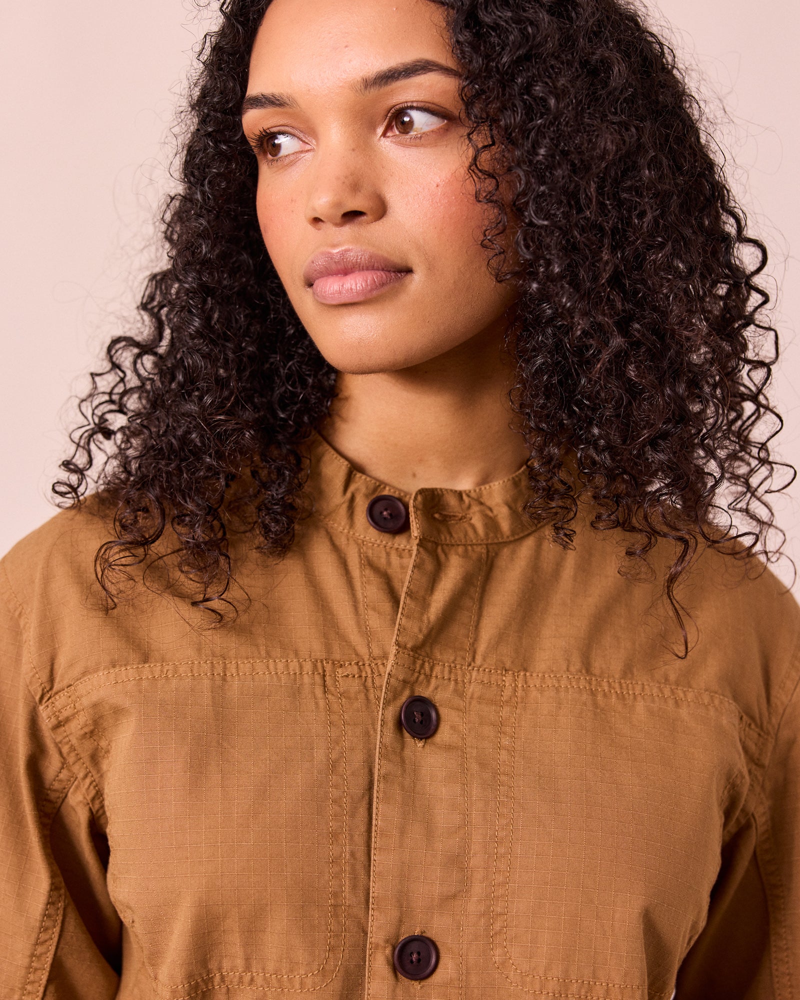 Jill Nutmeg Textured Cotton Boilersuit - Image 3