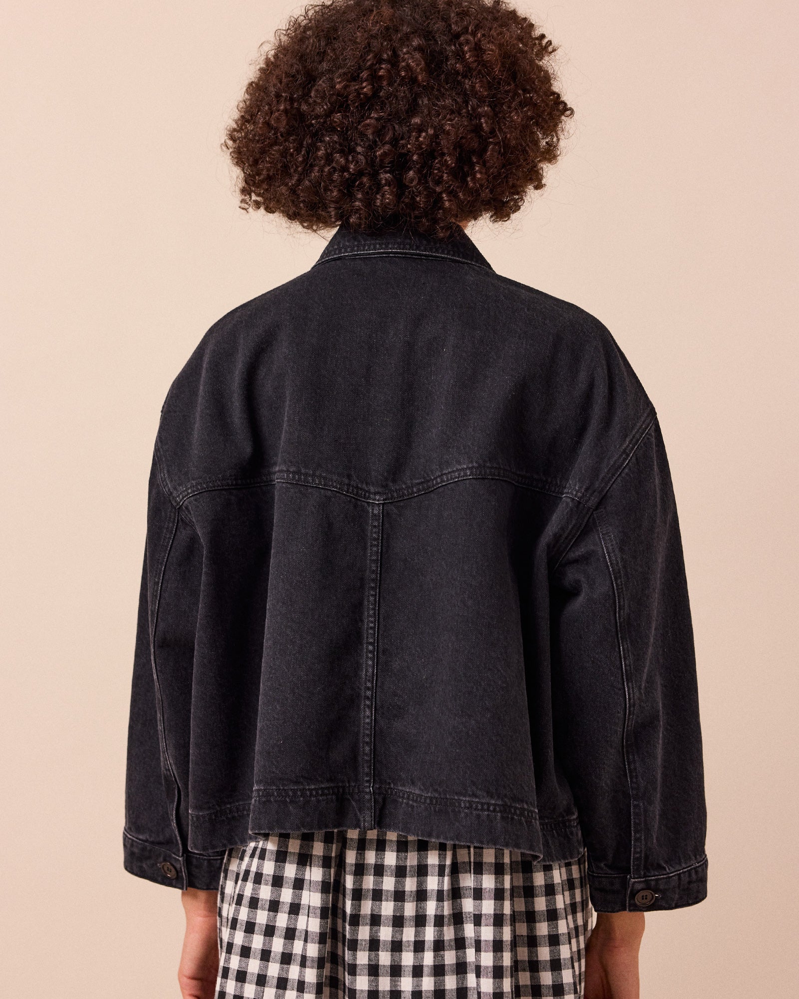 Kitty Washed Black Denim Jacket - Image 5