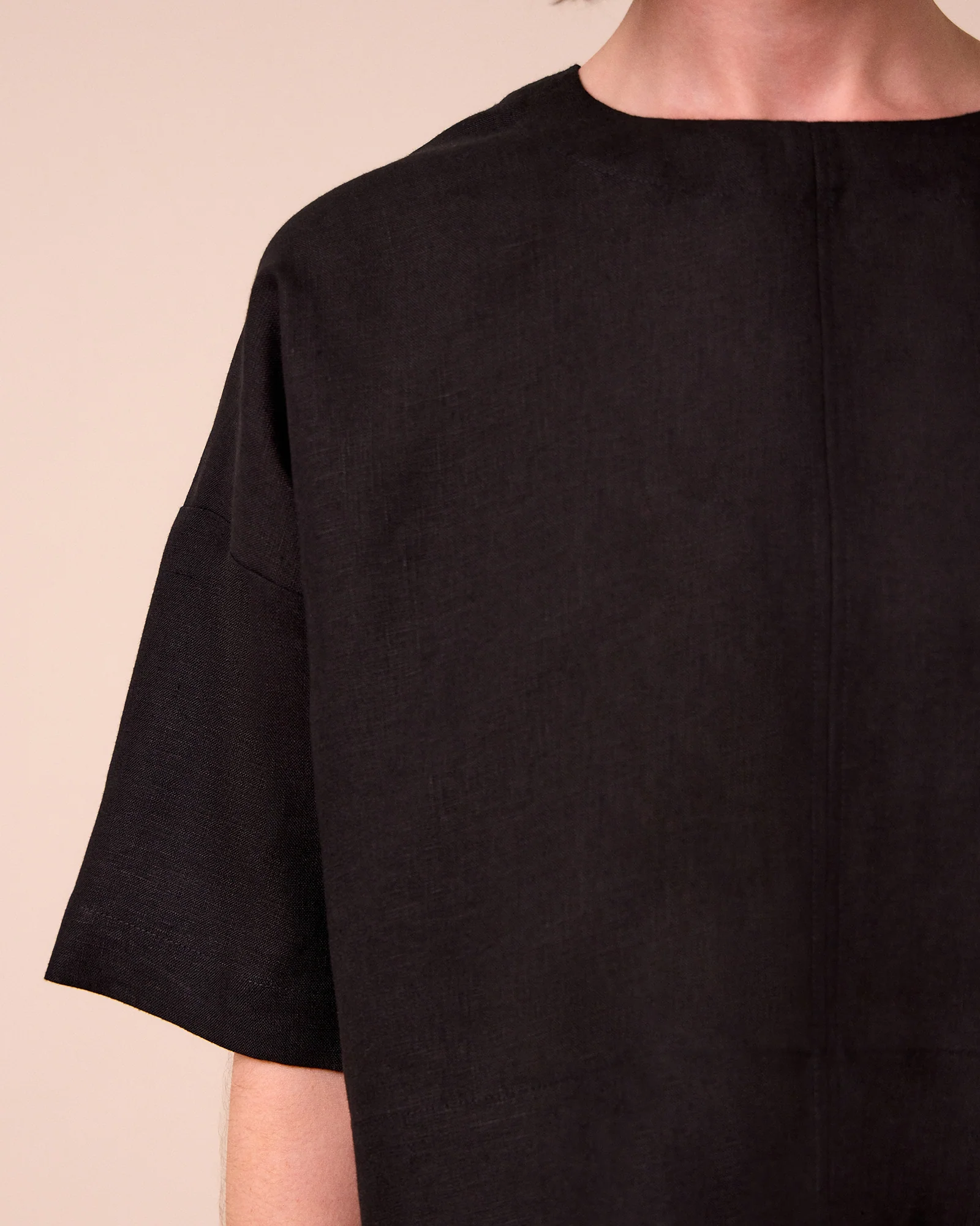 Lisa Black Linen Top - Image 5