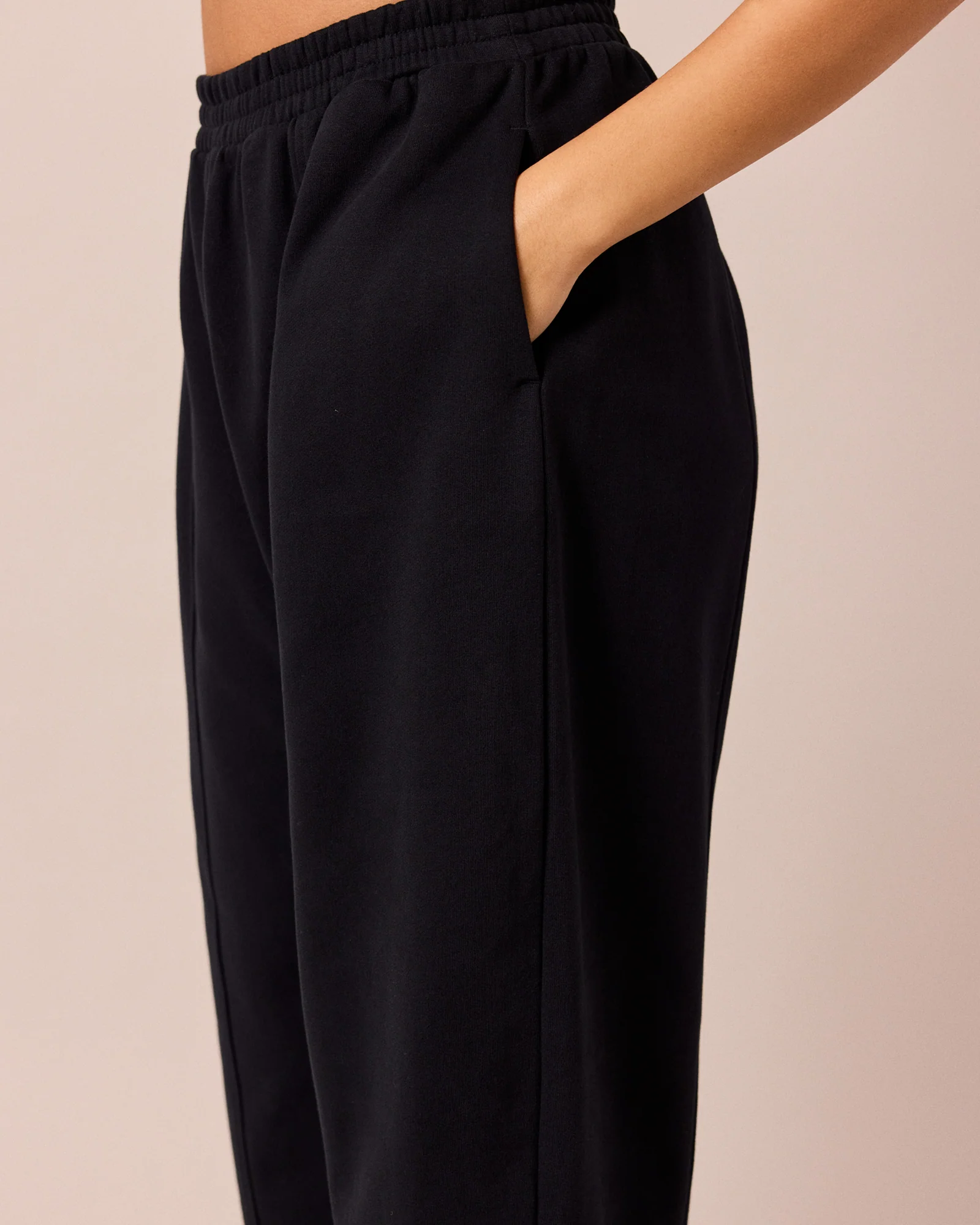 Mabel Black Fleece Joggers - Image 5