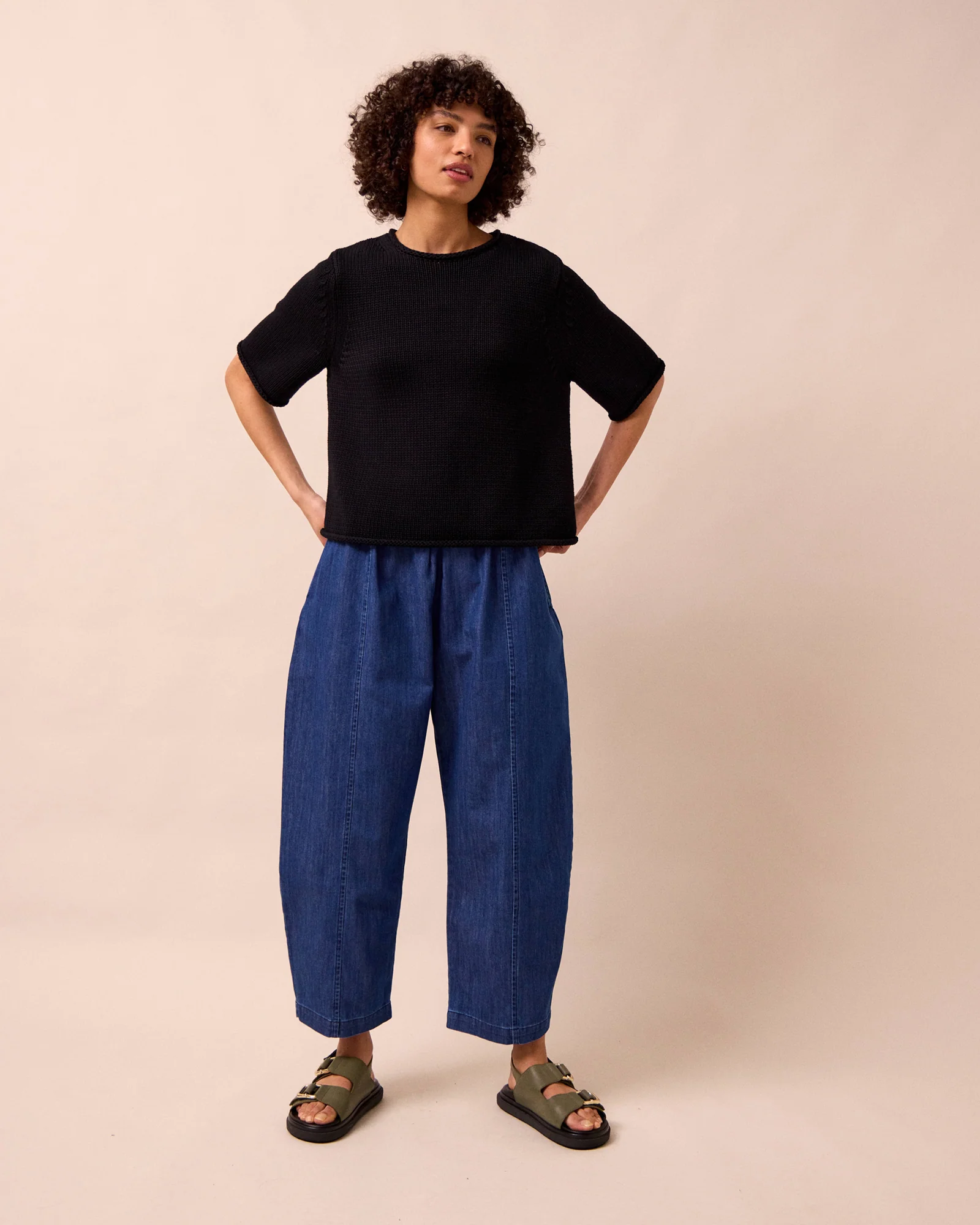 Mabel Mid Blue Light Weight Denim Jeans - Image 2