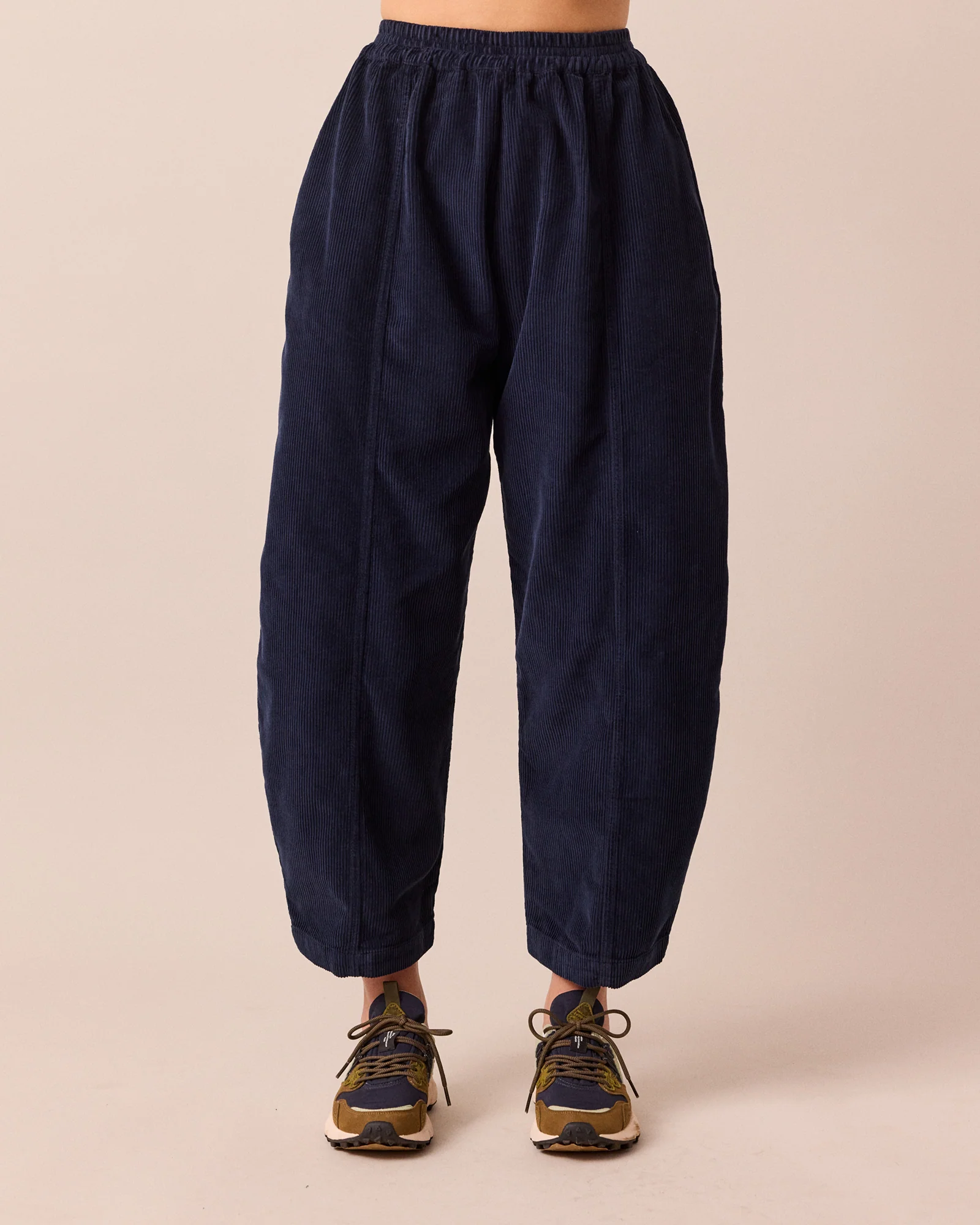 Mabel Navy Cord Trousers - Image 2