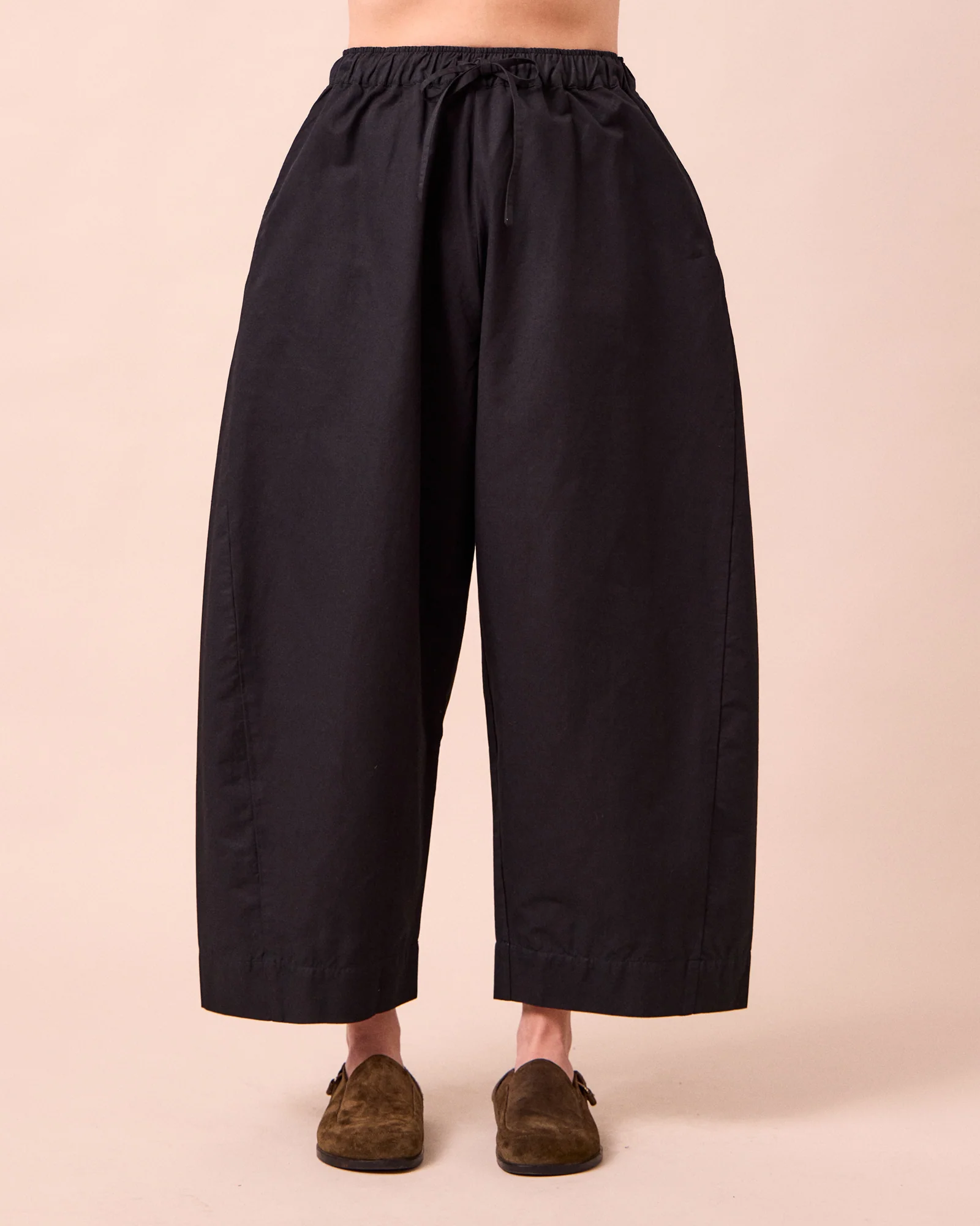 Mathilde Black Cotton Linen Trousers - Image 3