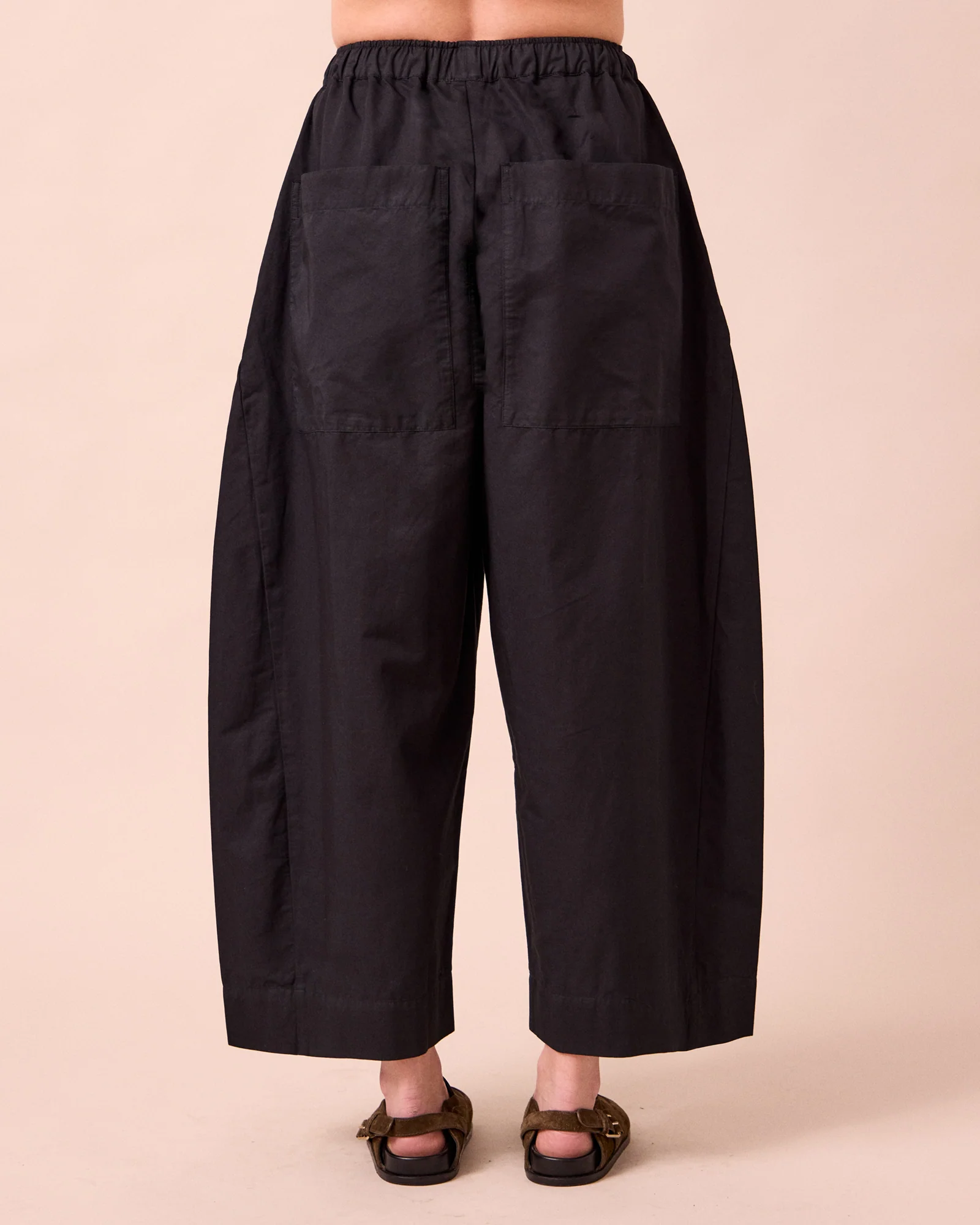 Mathilde Black Cotton Linen Trousers - Image 4
