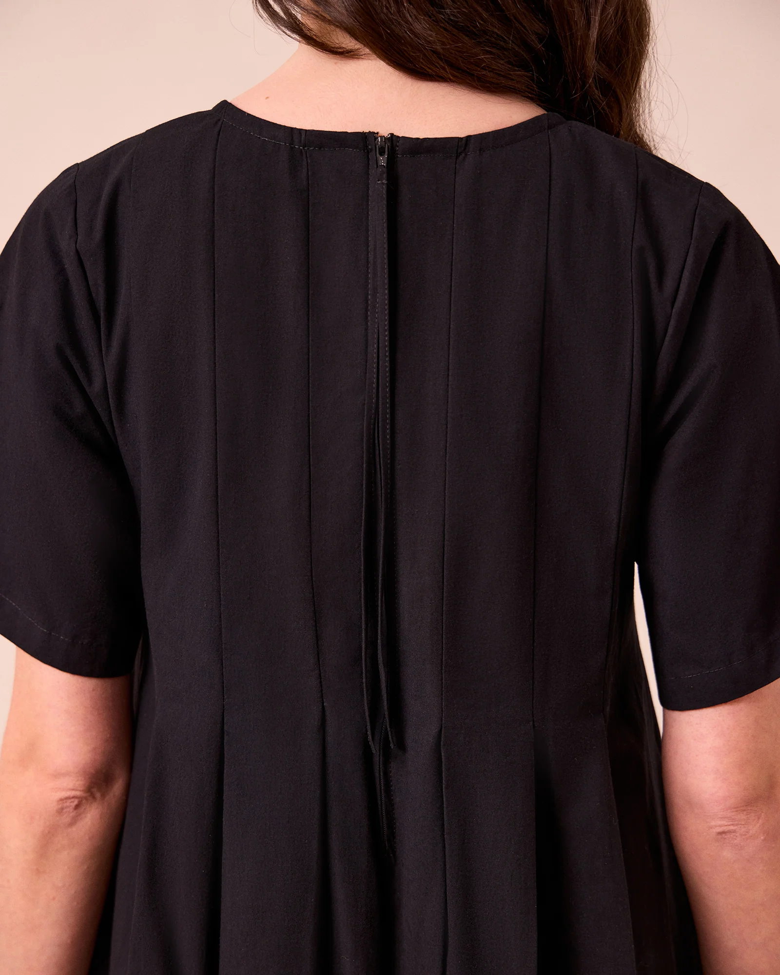 Mica Black Cotton Dress - Image 6