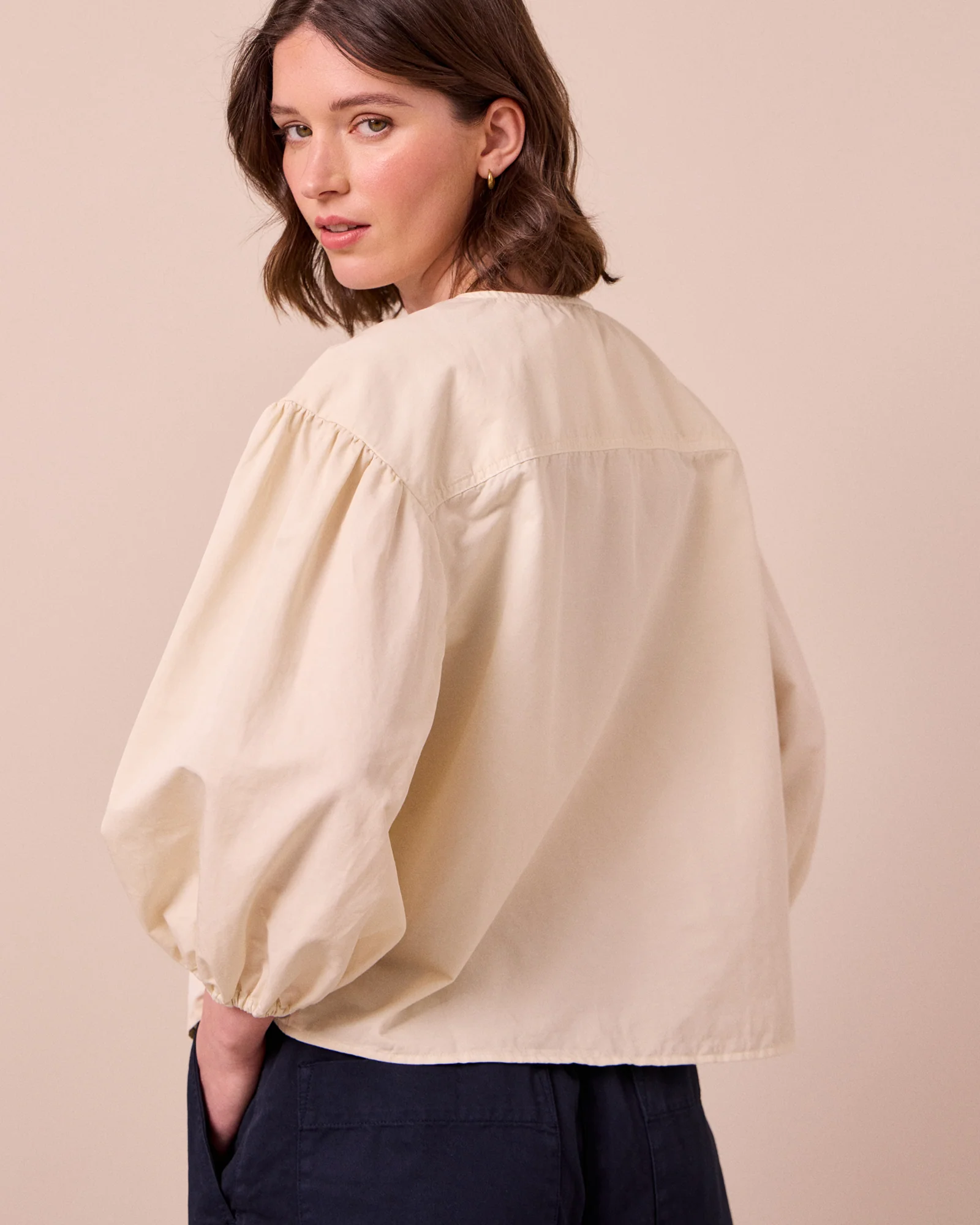 Miley Bone Cotton Linen Shirt - Image 3