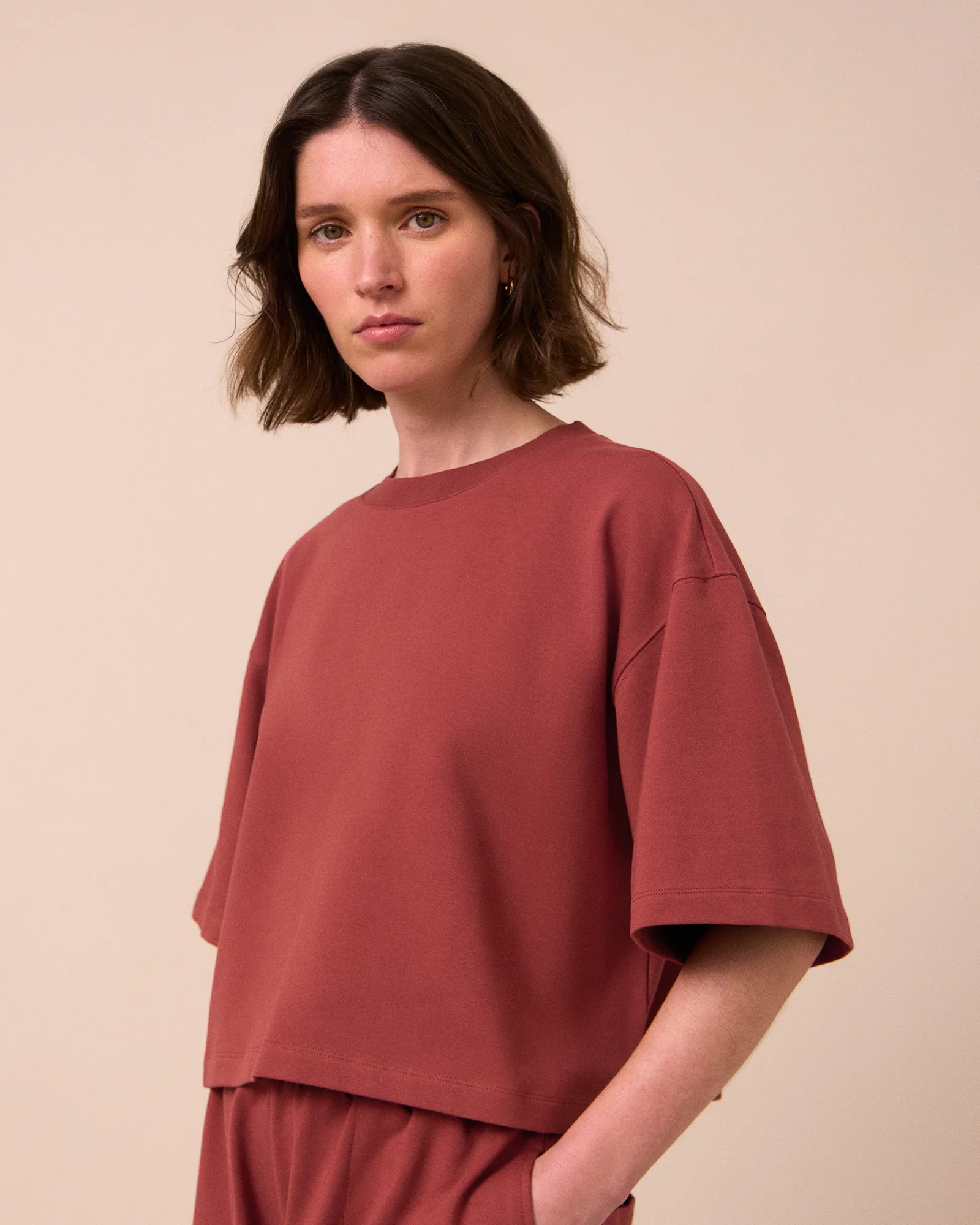 Nicole Brick Jersey Top - Image 4