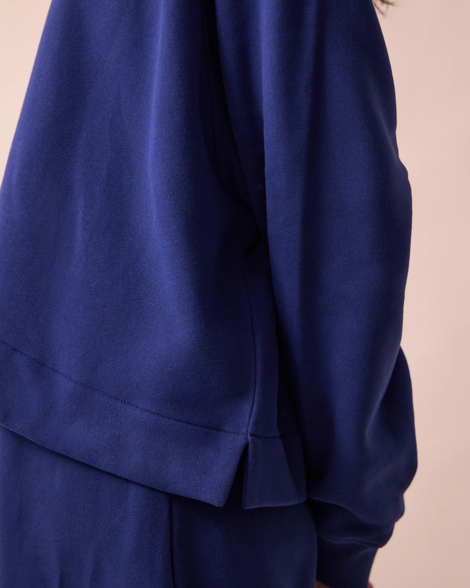 Noa French Blue Fleeceback Jersey Jumper - Image 5